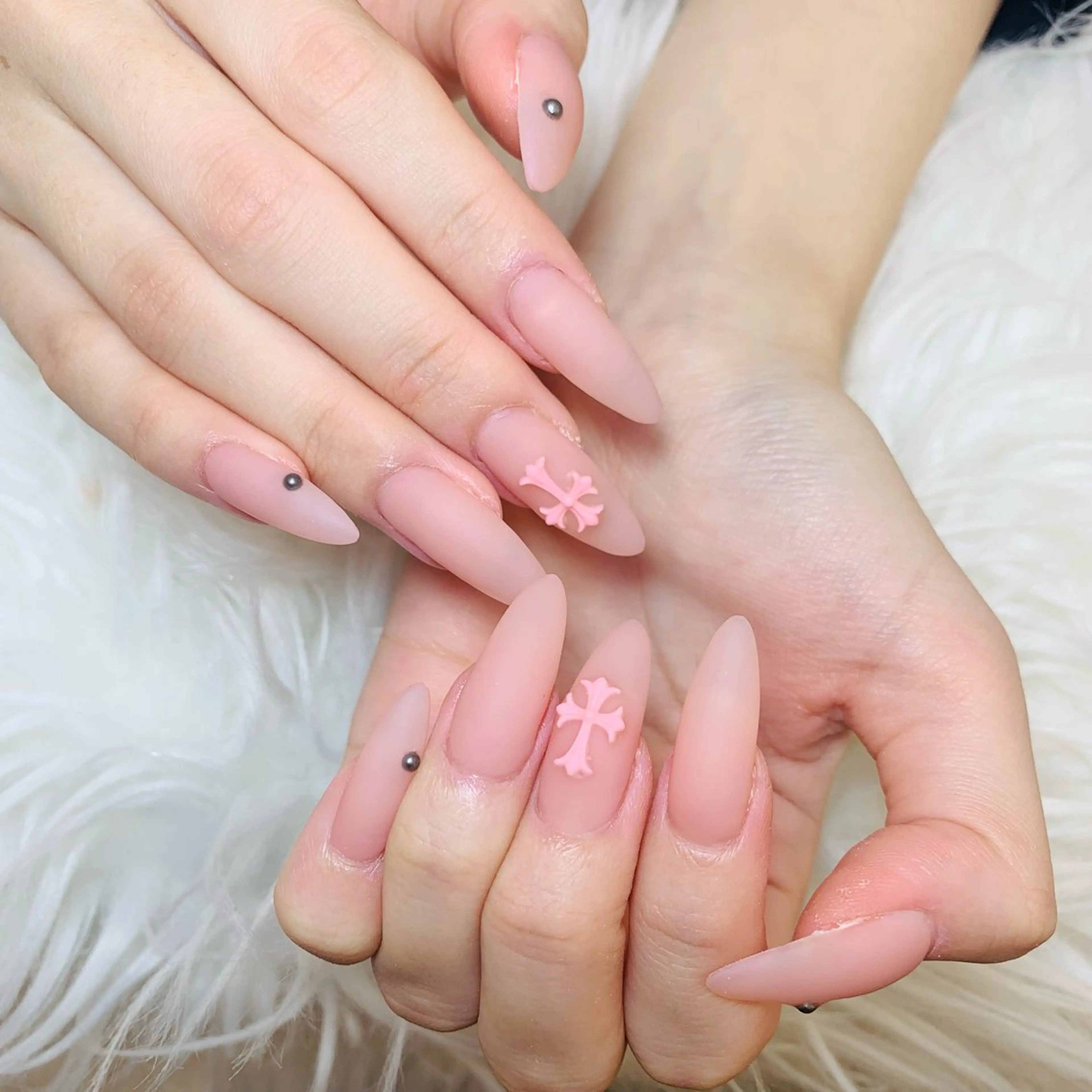 ネイル チークネイル 長さ出し フラッシュネイル フレンチネイル グラデーション AN NAIL SALONのネイルデザイン