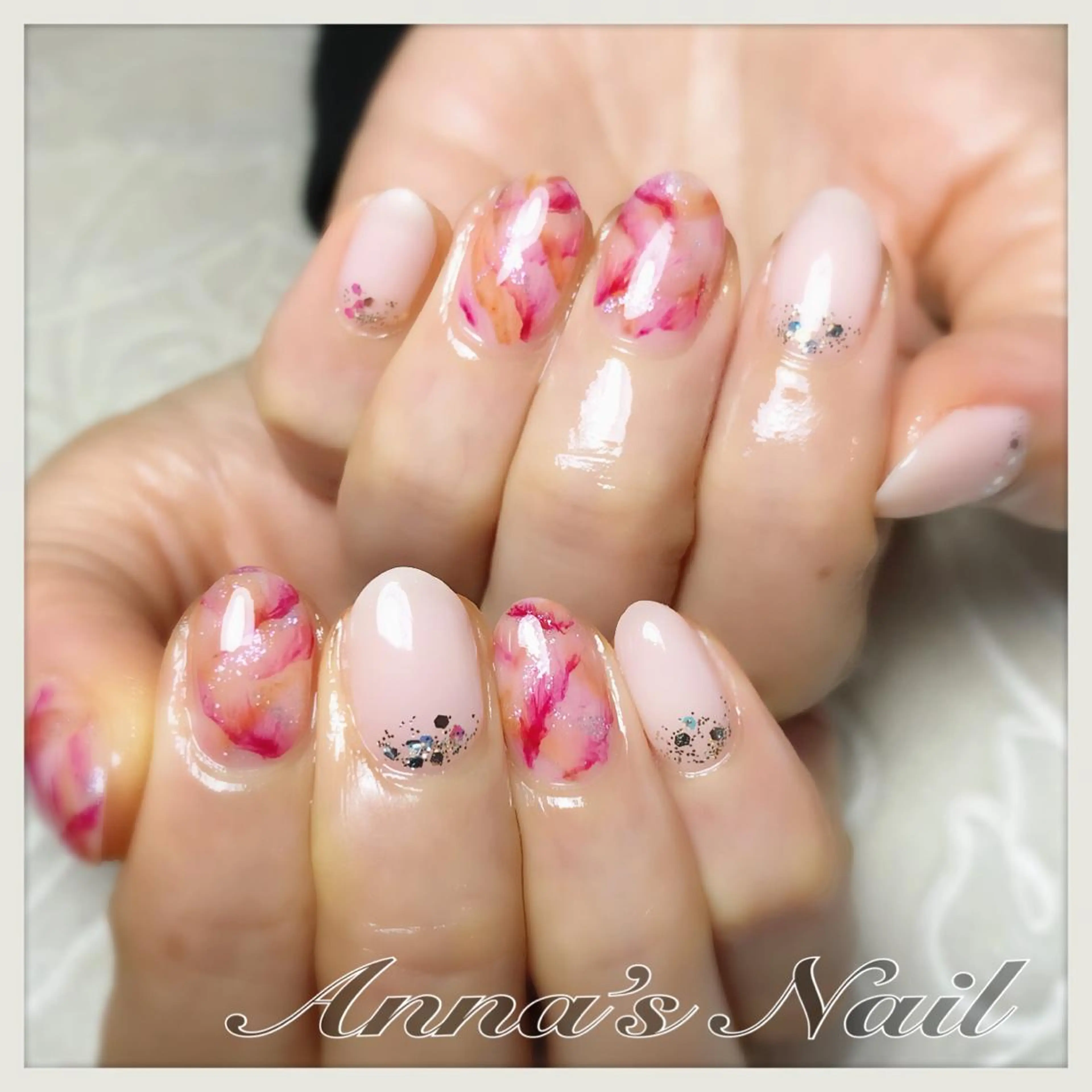 ネイル 清口 杏奈のネイルデザイン