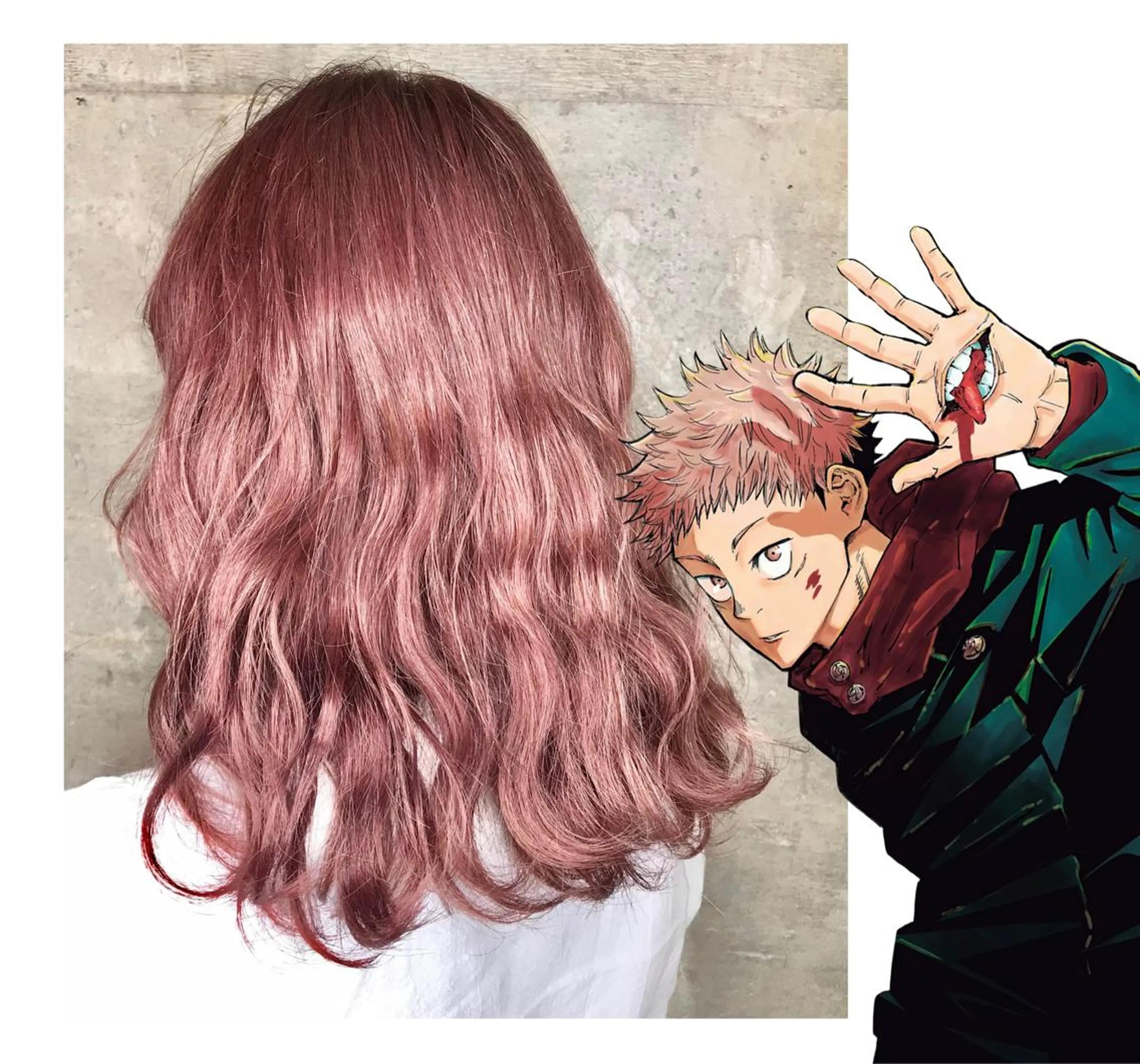 ミディアム カラー ベージュカラー ピンクカラー ピンクベージュ カット ヘアカラー トリートメント TSUNO🦖 派手髪/オタク美容師のヘアスタイル