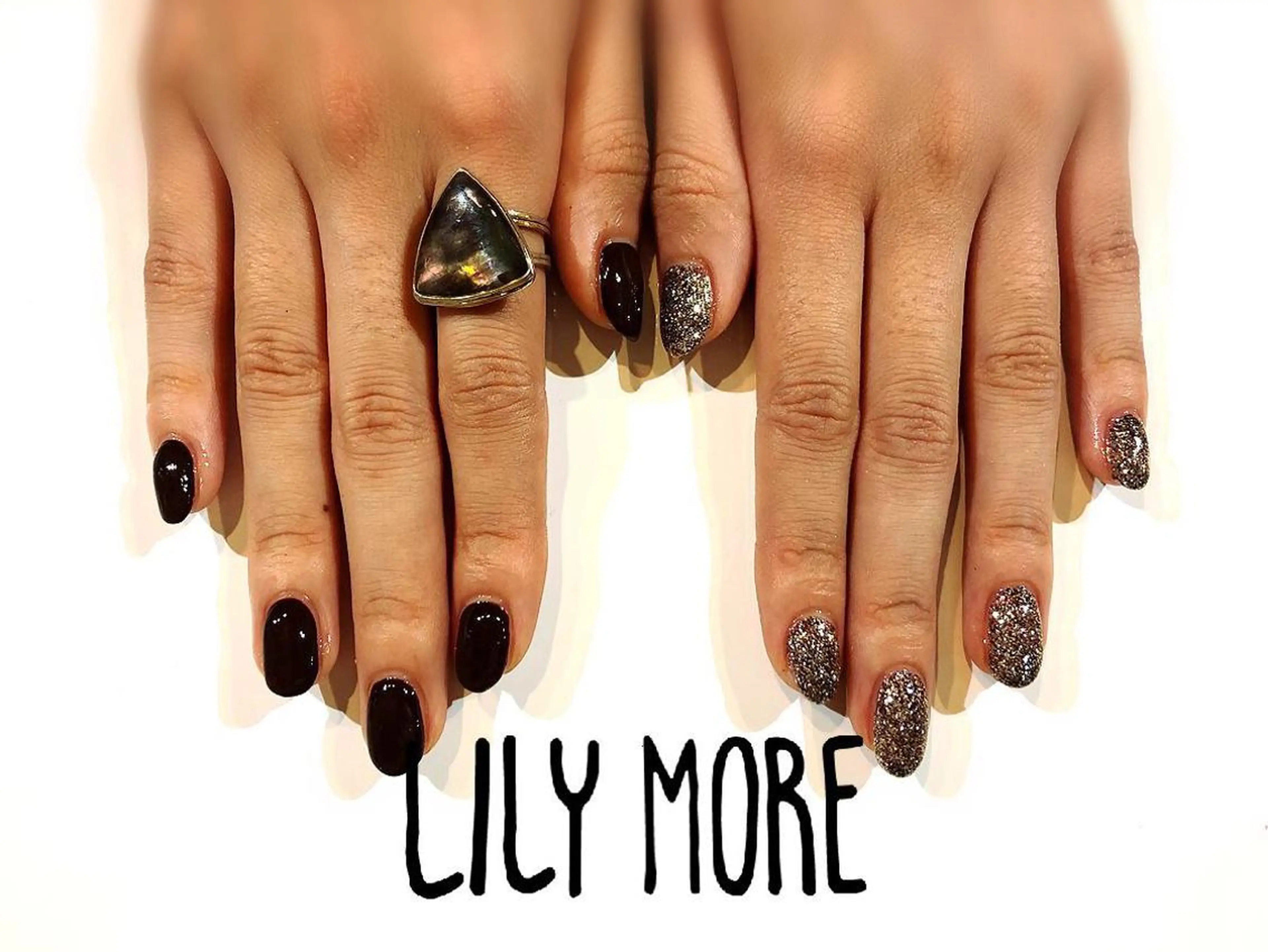 ネイル ラメ(グリッター) Lily closetのネイルデザイン