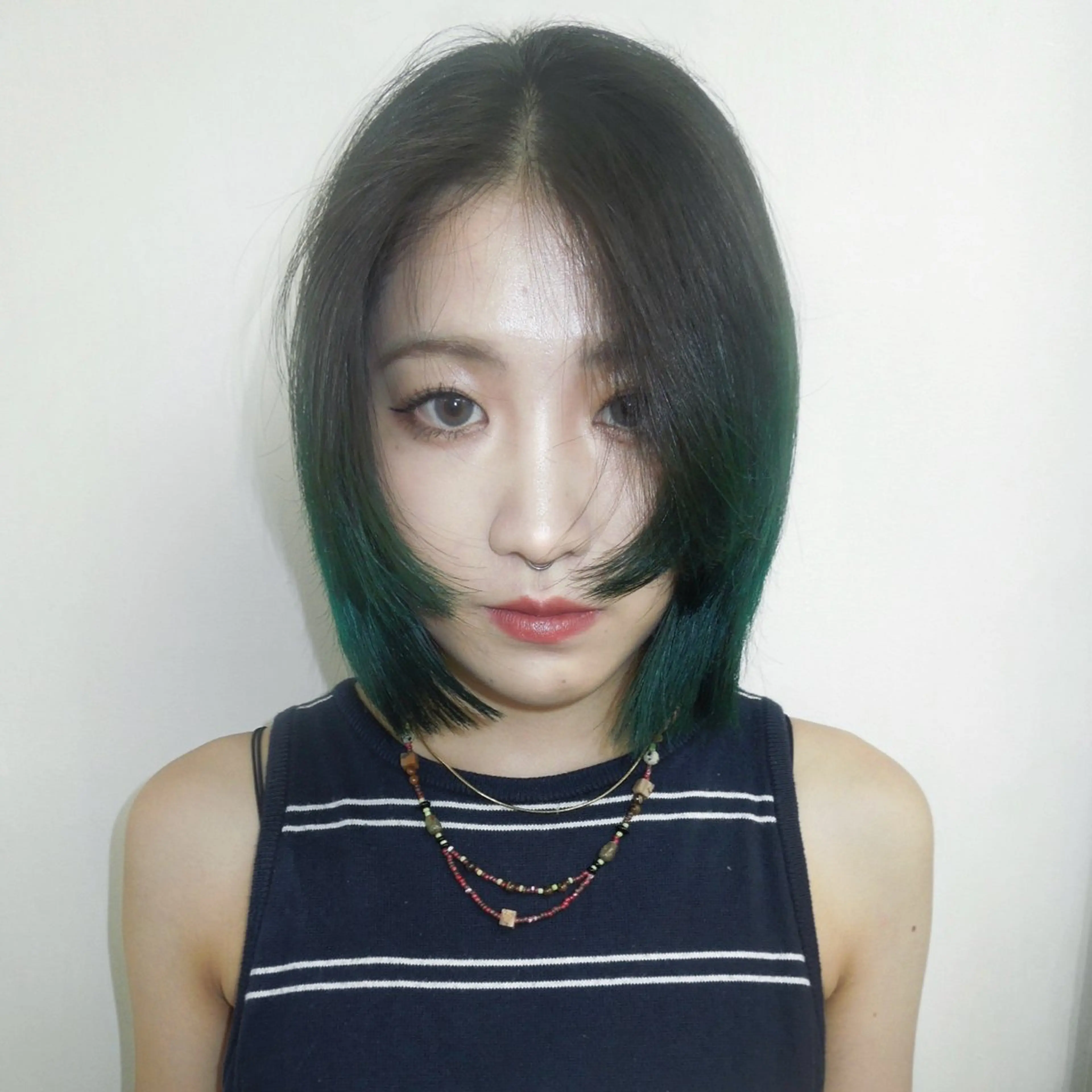 ミディアム カラー ブリーチ デザインカラー カット ヘアカラー トリートメント タマキ/似合わせ カット/Wカラーのヘアスタイル