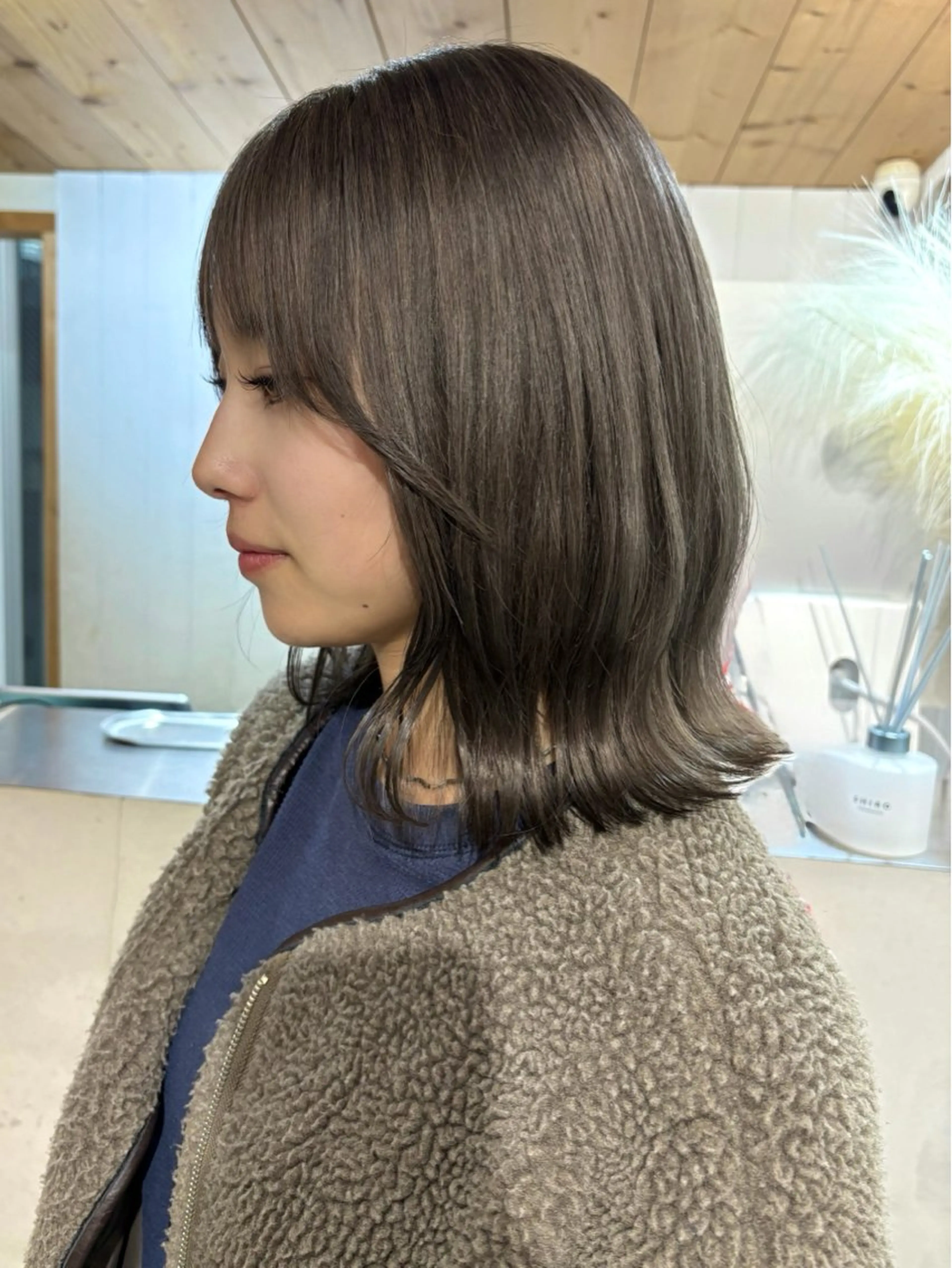 ミディアム カラー ヘアカラー 🫐寒色系カラー 🫐ヤマナカリリカのヘアスタイル