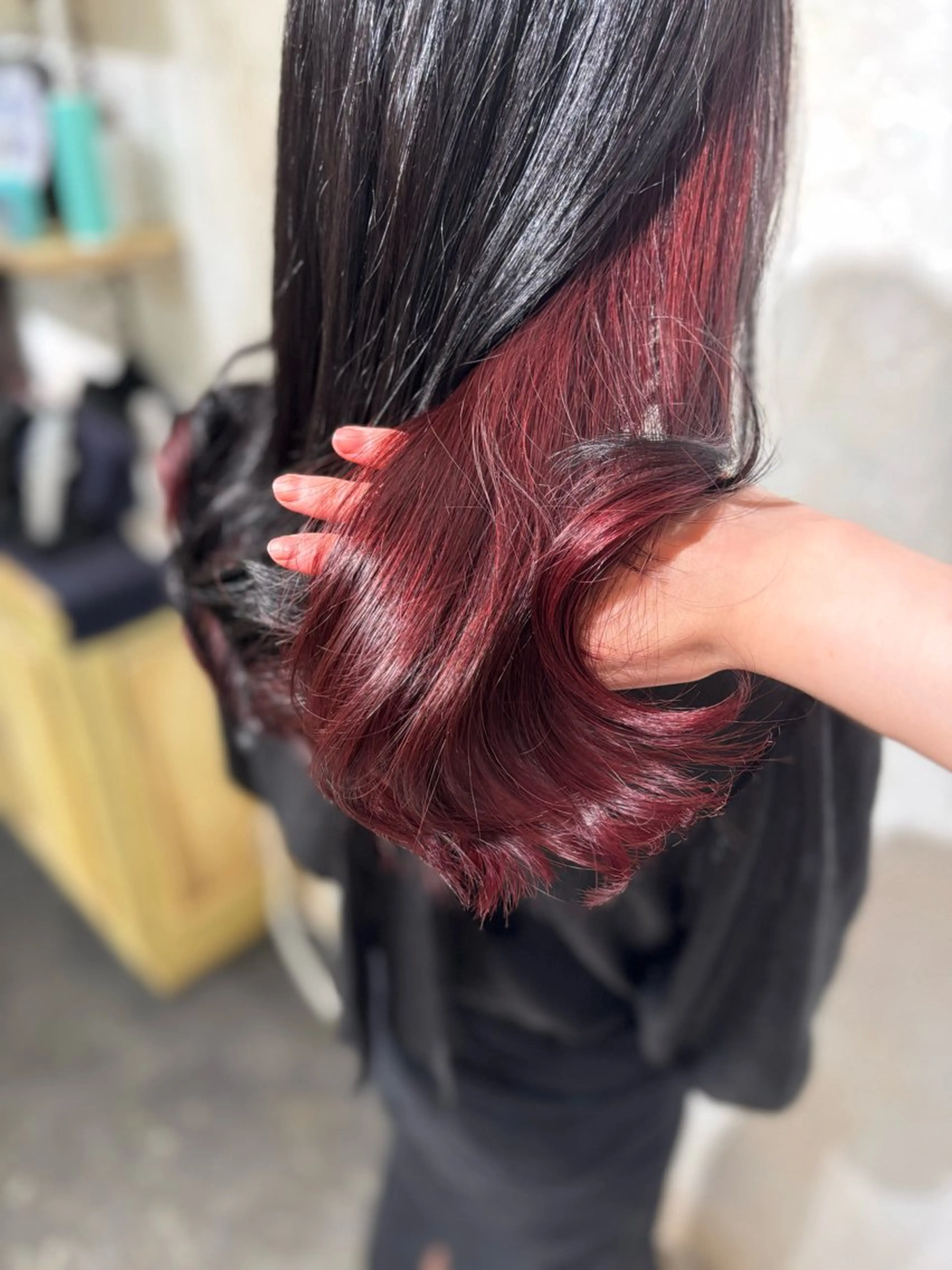 セミロング カラー ブリーチ インナーカラー ブリーチなしカラー カット ヘアカラー メンズモデル募集中 /Mana🪄のヘアスタイル