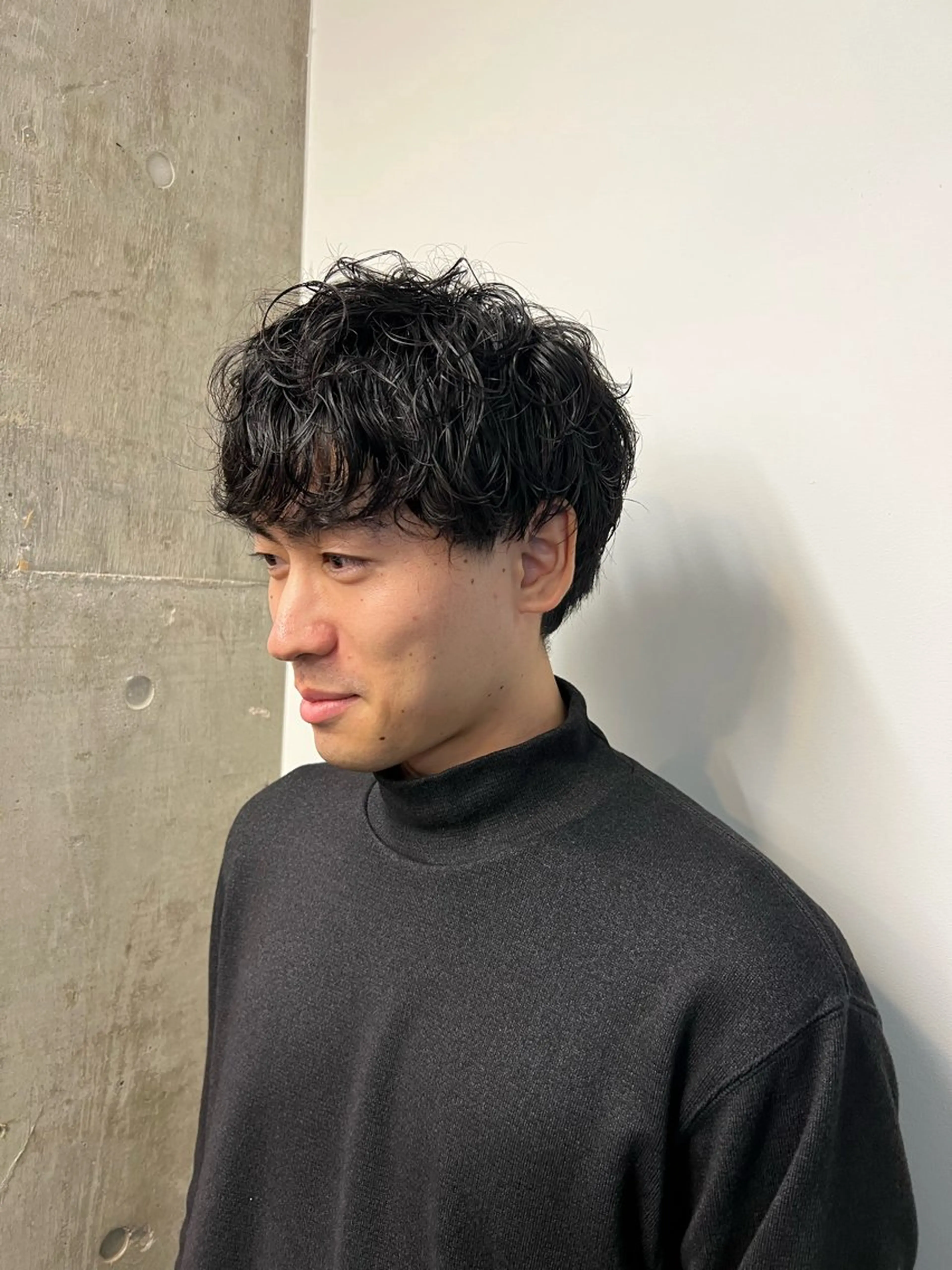 パーマ メンズ メンズパーマ ニュアンスパーマ カット パーマ 土田かほ/本日🈳 透明感カラー🍃のヘアスタイル