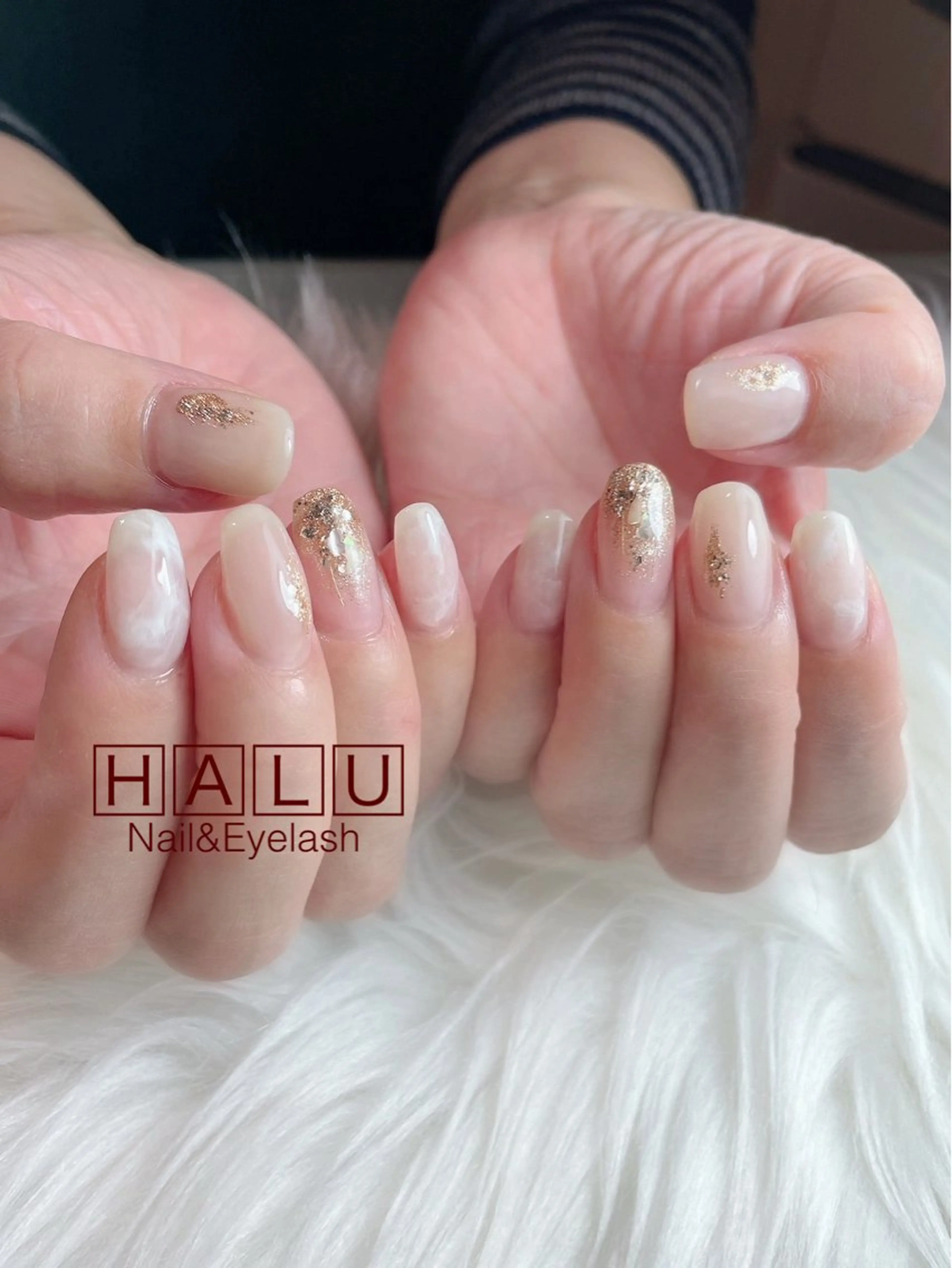 ネイル ゴールド HALU ハルのネイルデザイン