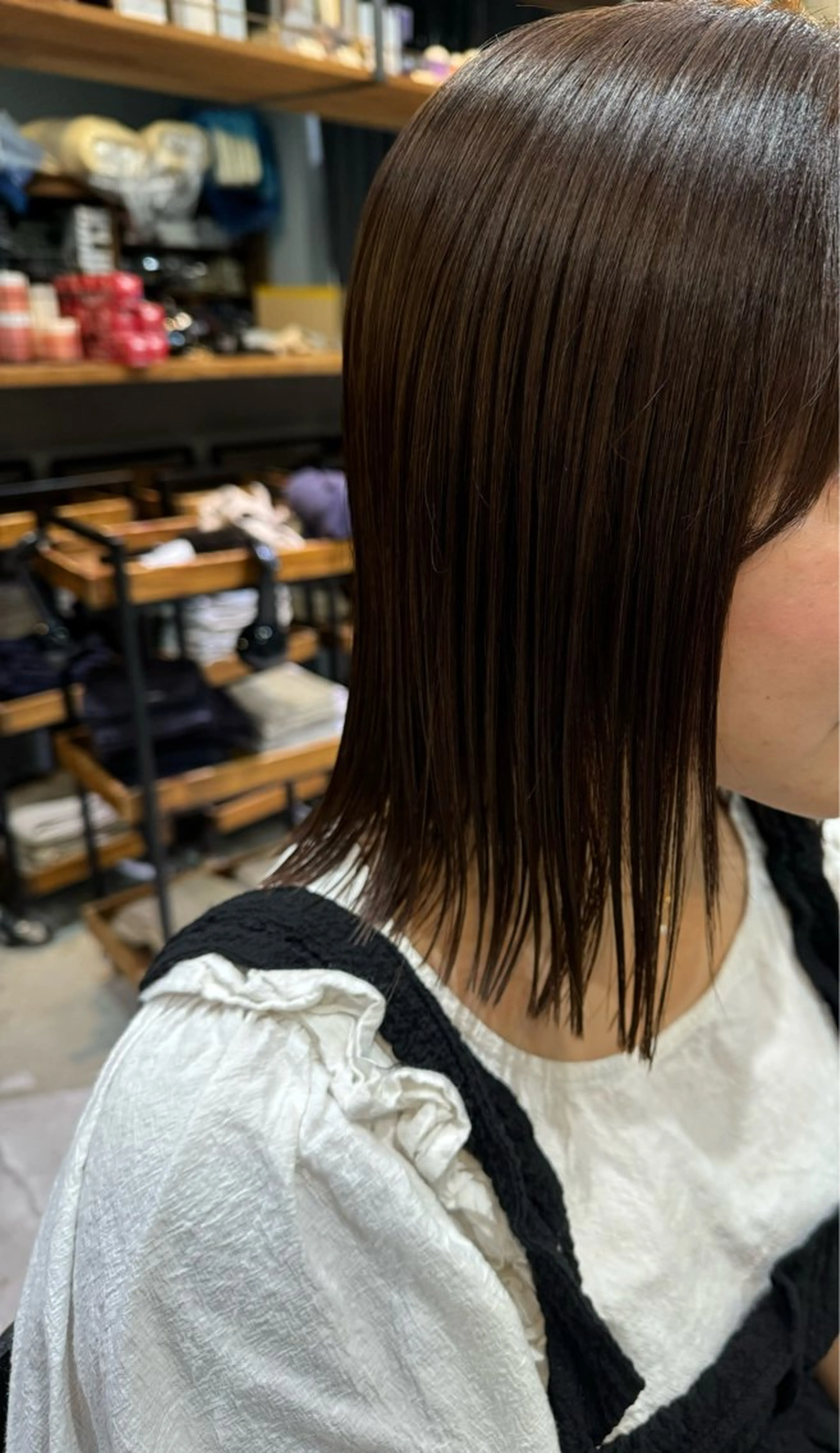ミディアム ボブ カラー/ 髪質改善/新吾ありさのヘアスタイル