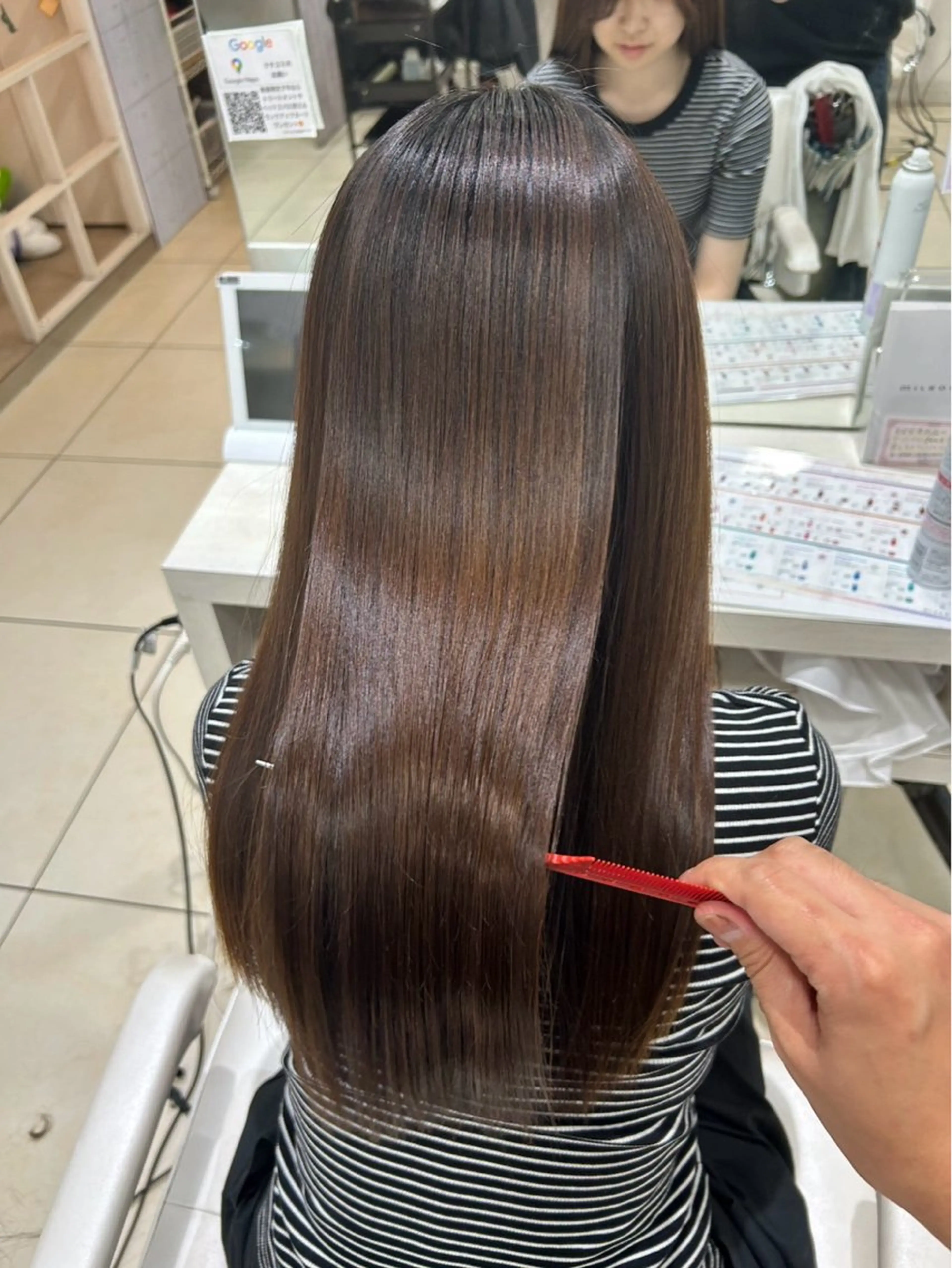 セミロング 【髪質改善カラー】 あむ·. ⟡ 🖤のヘアスタイル