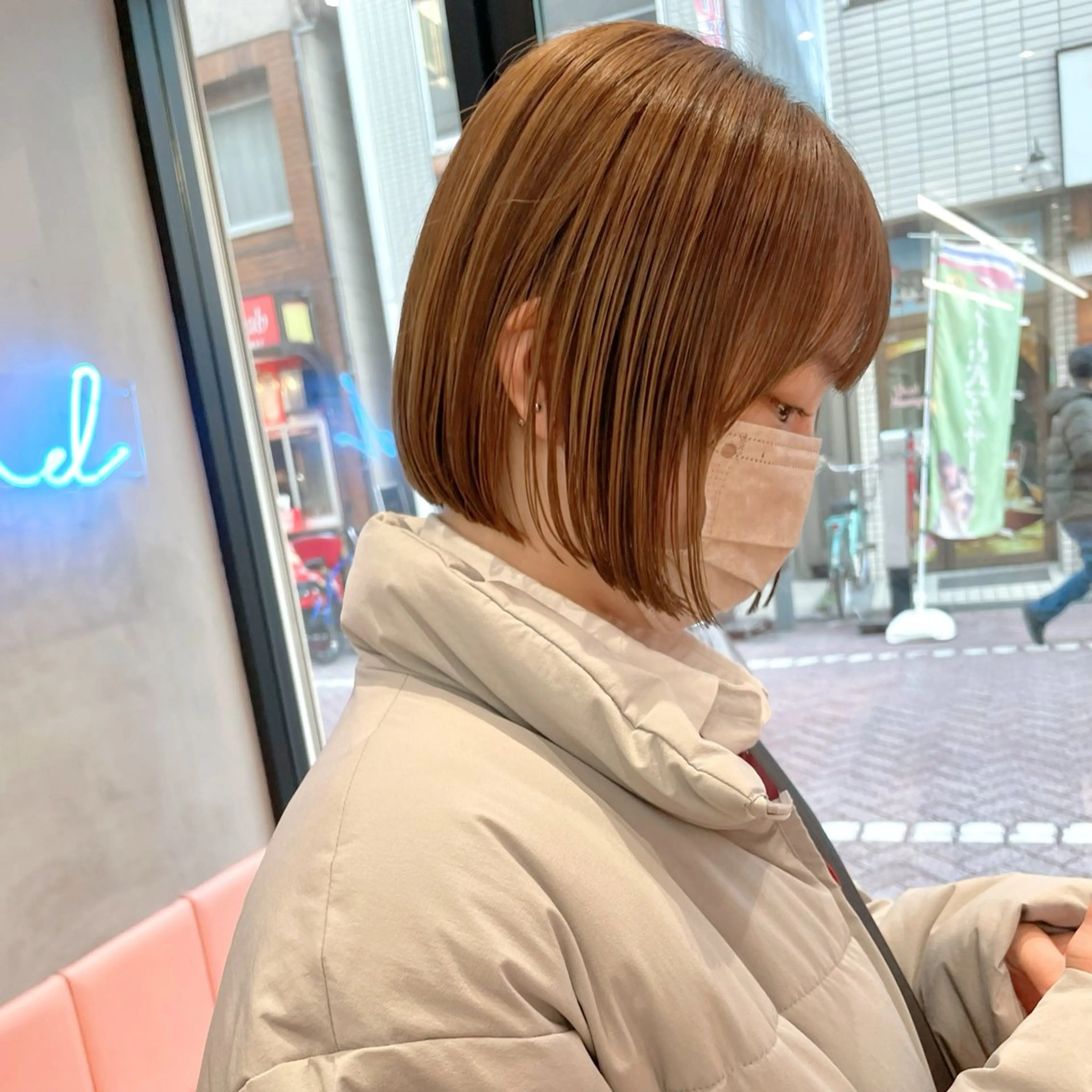 ショート Misaki /ボブ/縮毛矯正のヘアスタイル