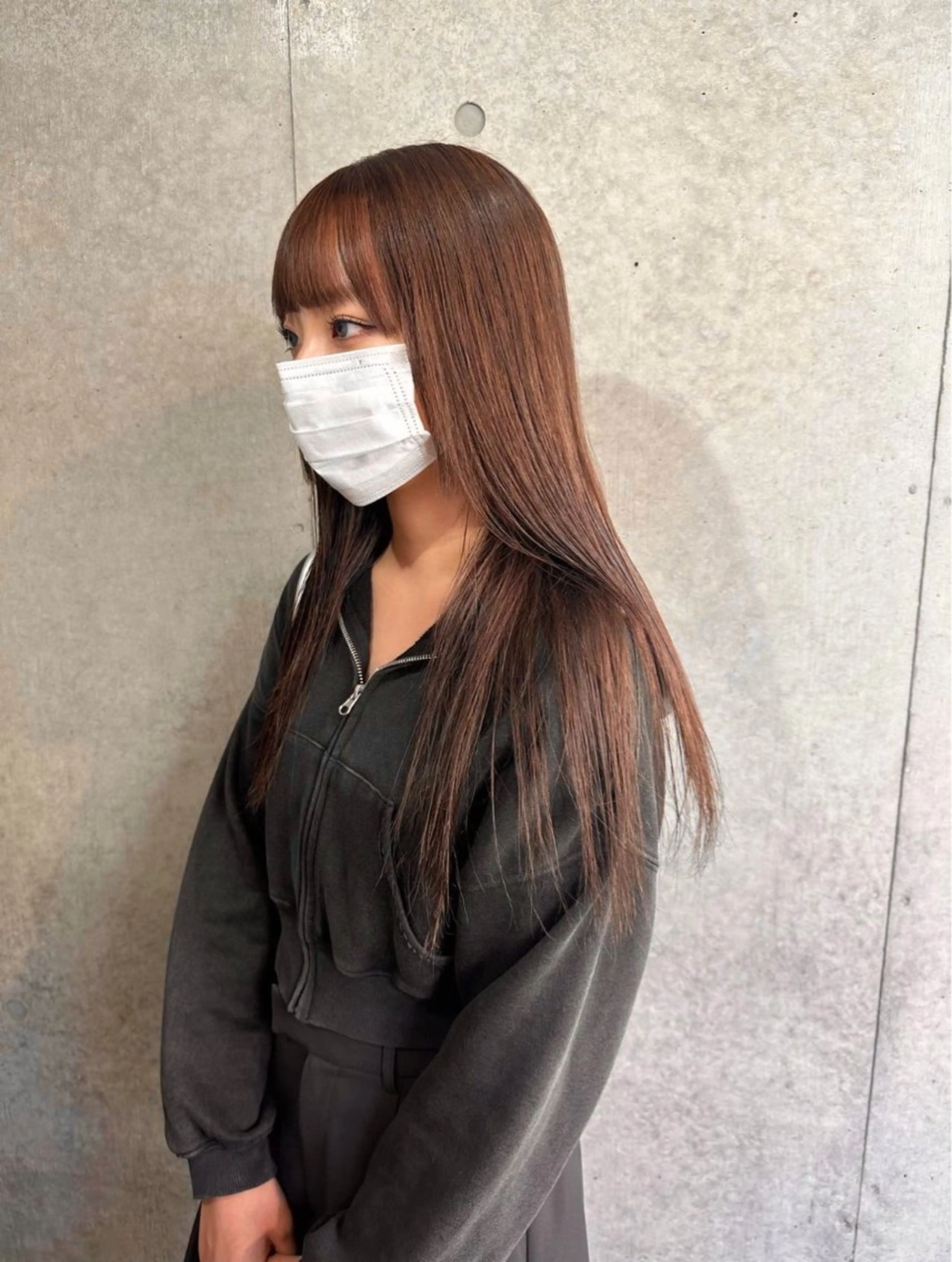 ロング カラー 大木 紗也香のヘアスタイル