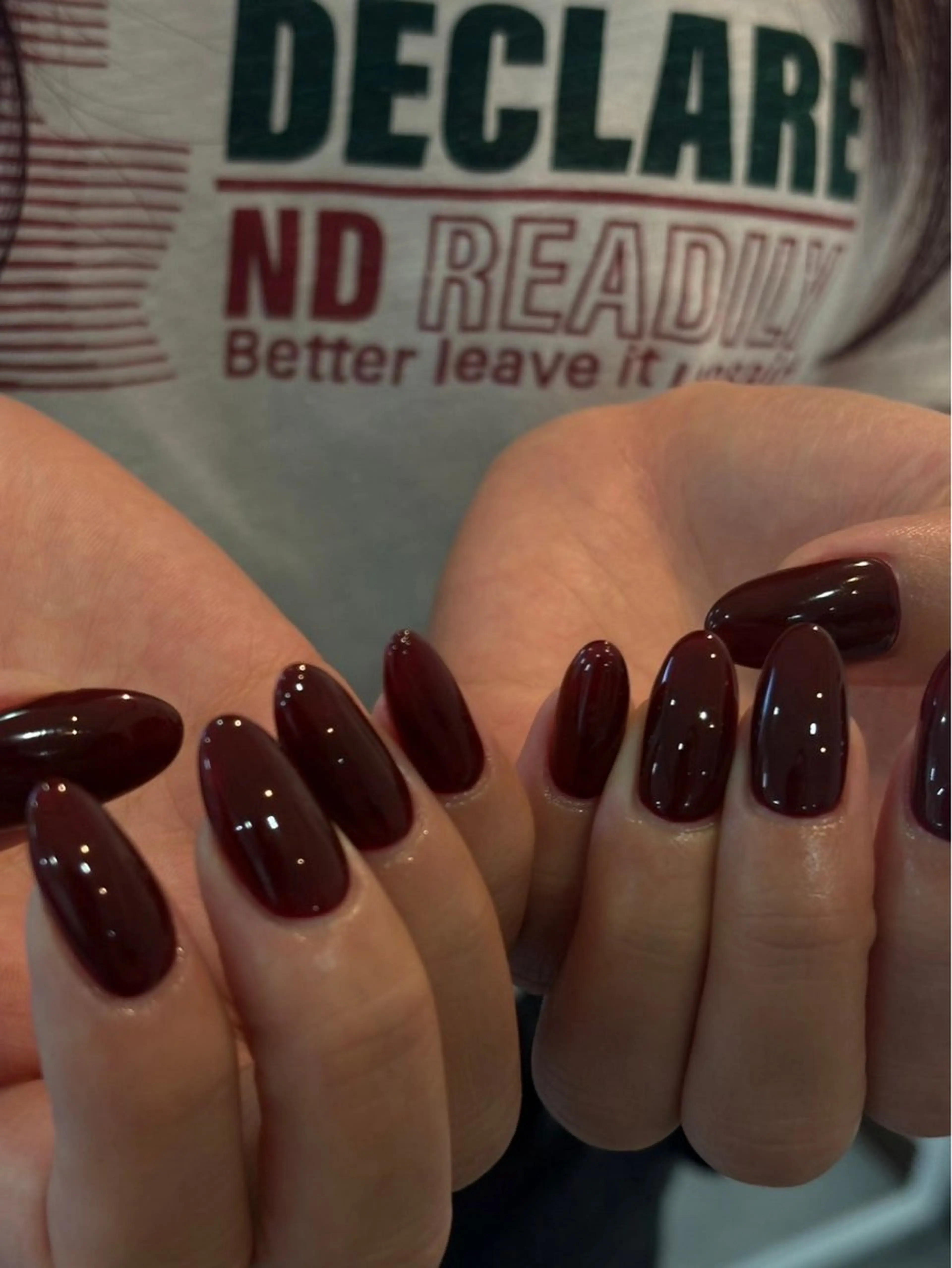 ネイル ボルドー ワンカラーネイル charme nailのネイルデザイン