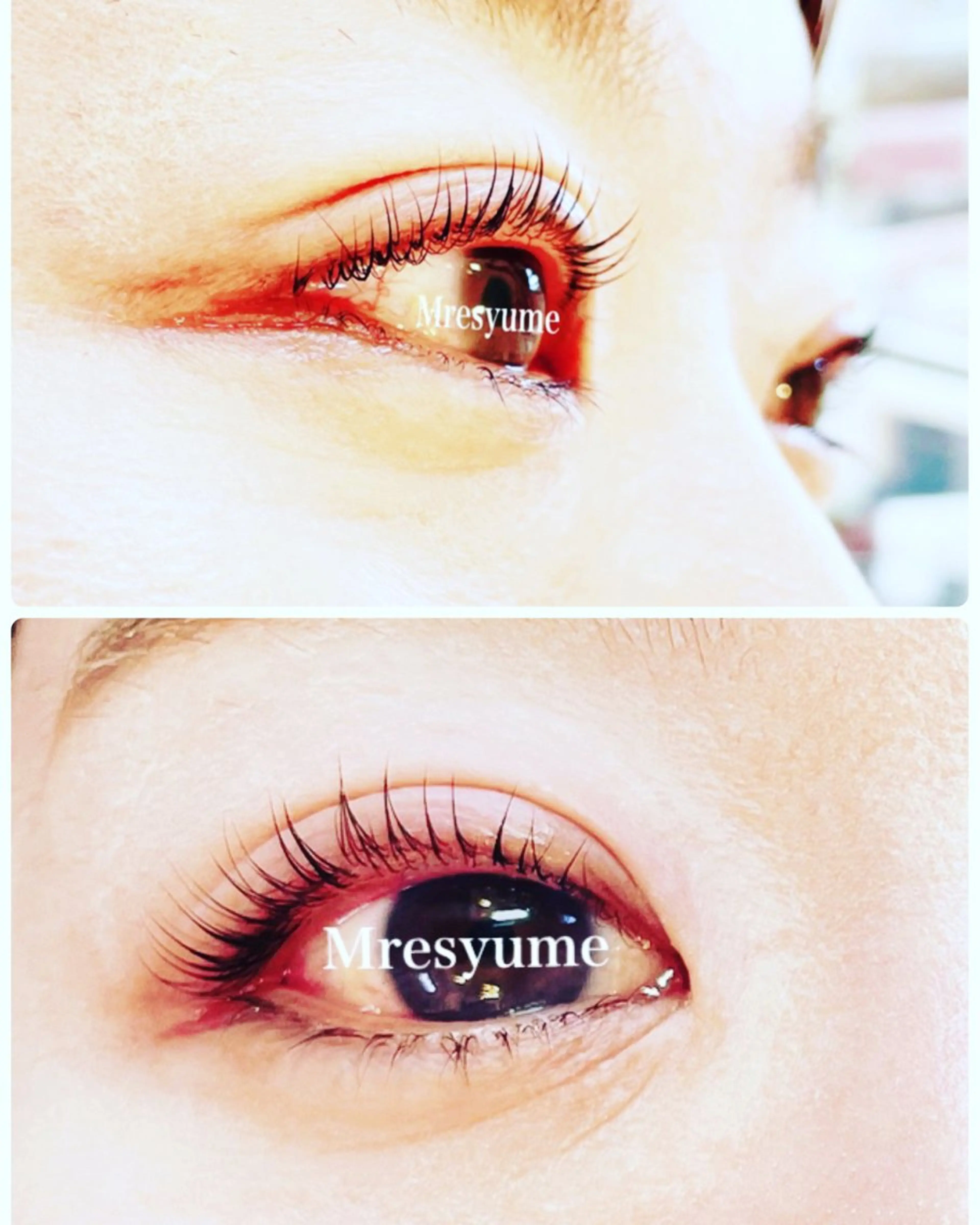 マツエク・マツパ Mresyume MAYUのマツエク・マツパデザイン