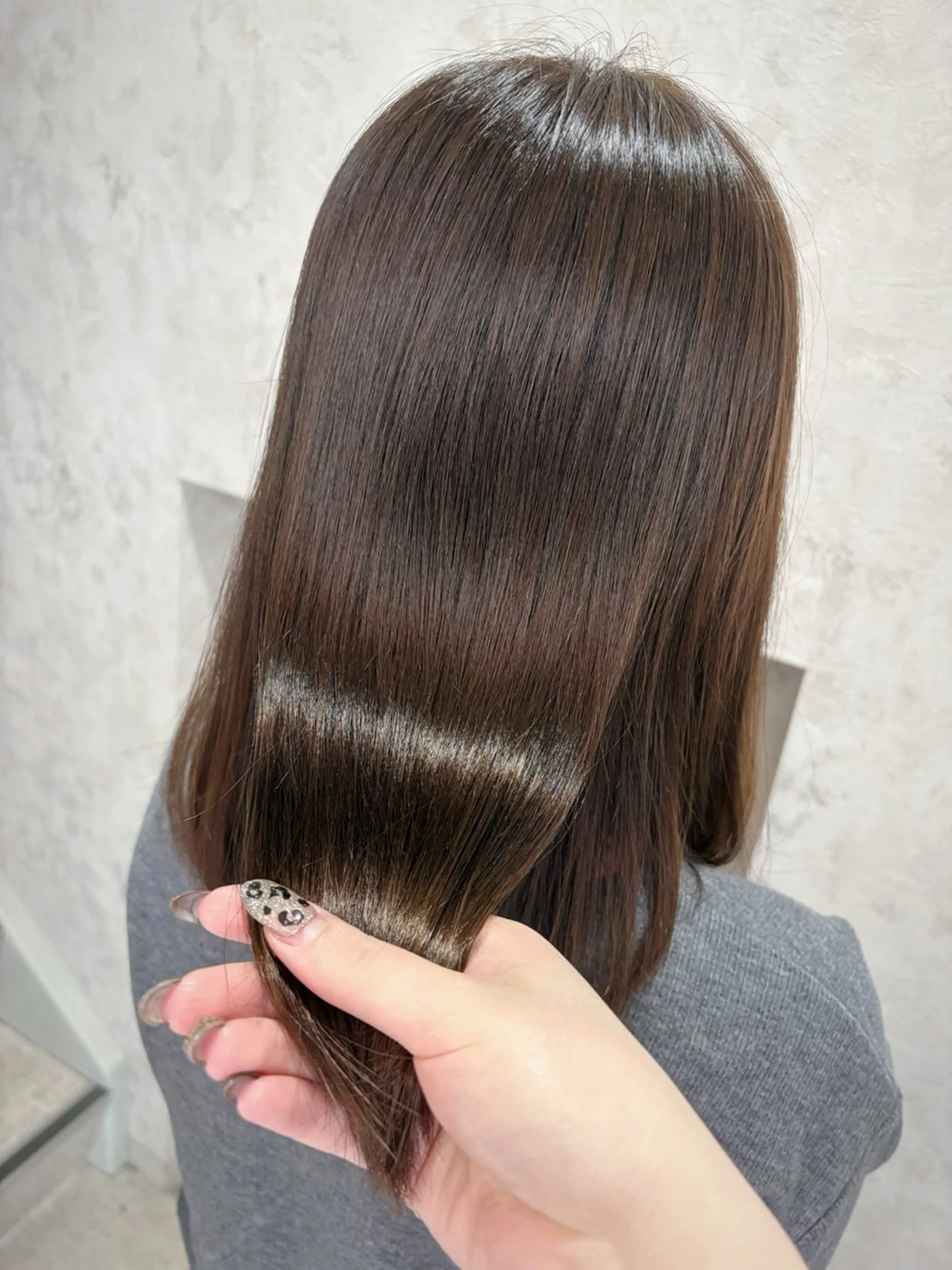 カラー 透明感カラー ヘアカラー トリートメント うる艶カラー/韓国風 折戸光希のヘアスタイル