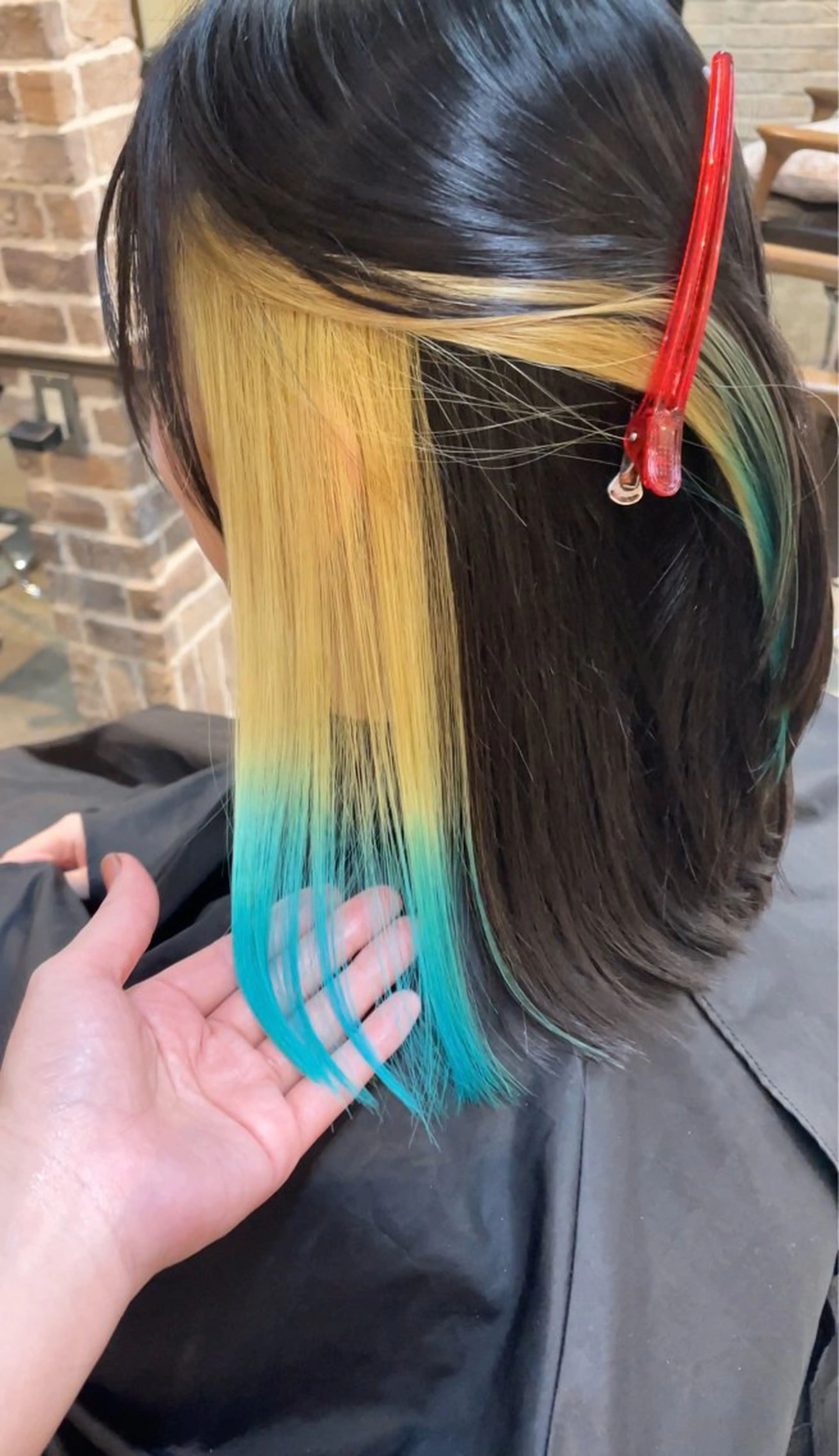 ミディアム カラー ACROあべの店所属・艶カラー/インナー /グラデ/大西小百合のヘアスタイル