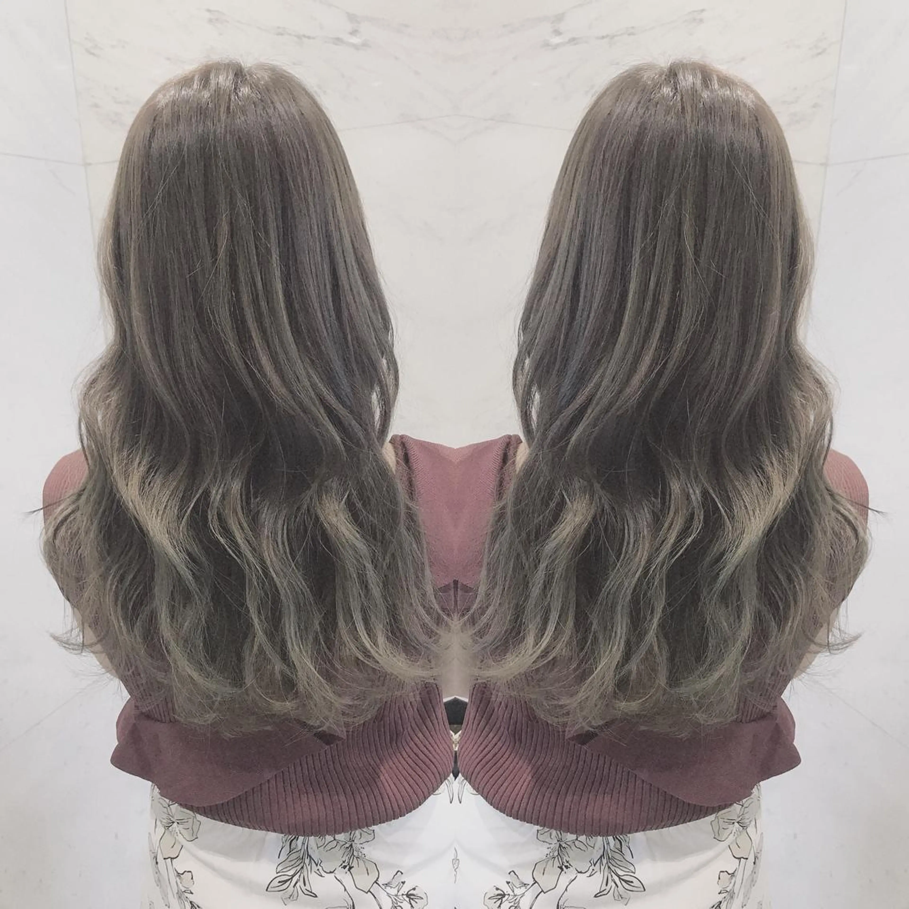 ロング カラー ヘアカラー 重政 和樹のヘアスタイル