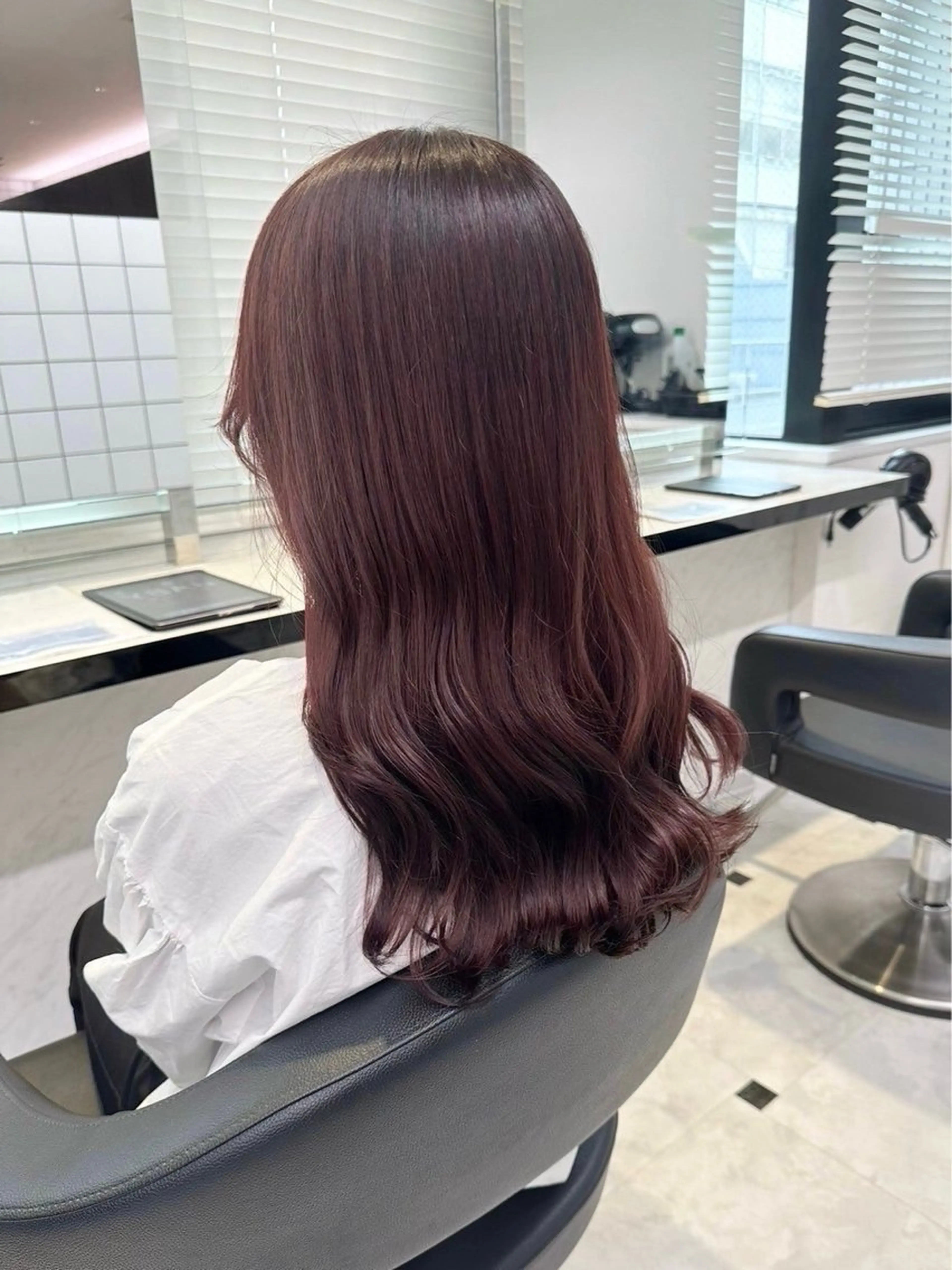 ロング カラー ヘアカラー トリートメント ヘッドスパ ヘアセット うる艶ストレート♡透 明感カラー♡かずまるのヘアスタイル