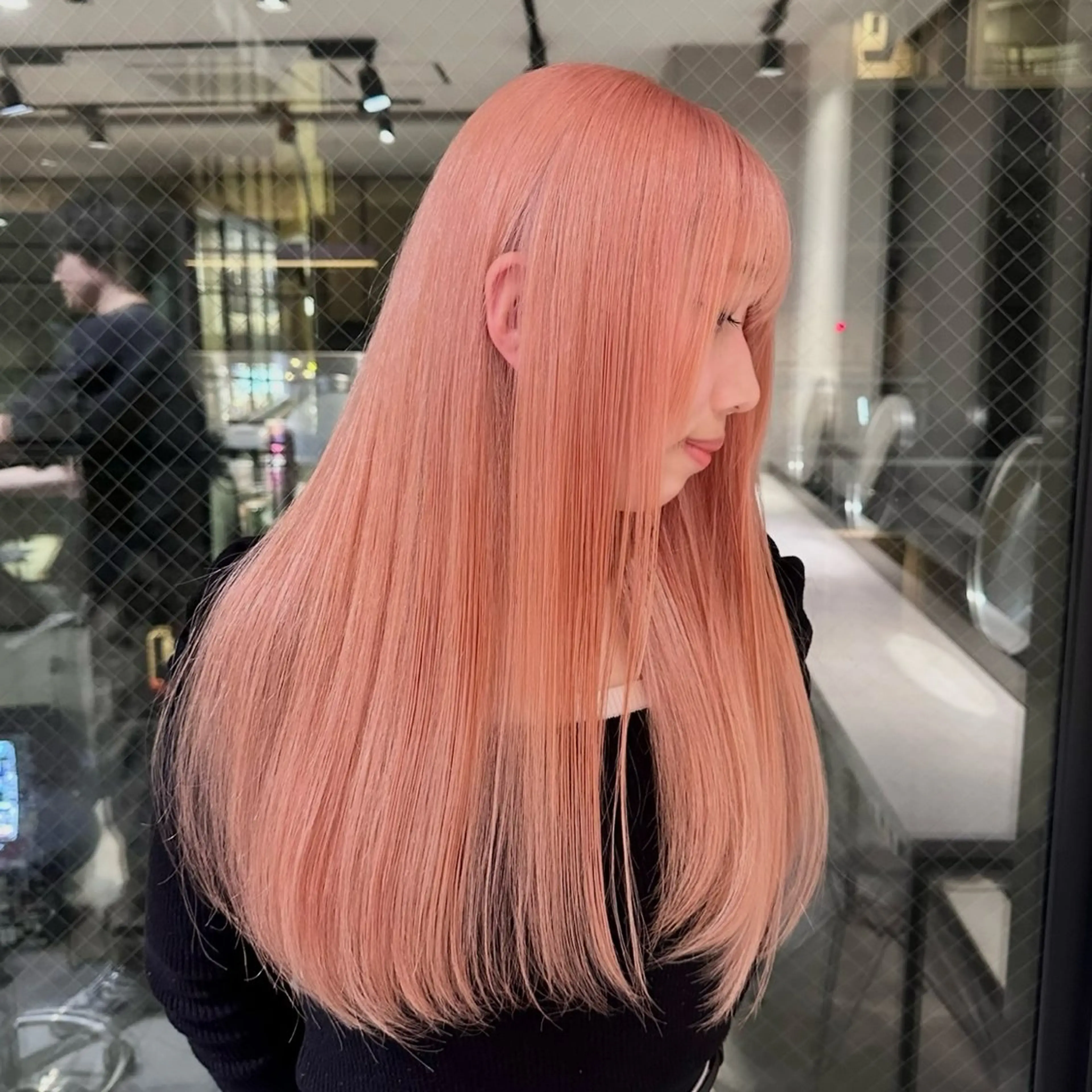 ロング カラー ベージュカラー ピンクカラー ピンクベージュ ヒビキ/モテ×愛され /ブリーチ特化のヘアスタイル