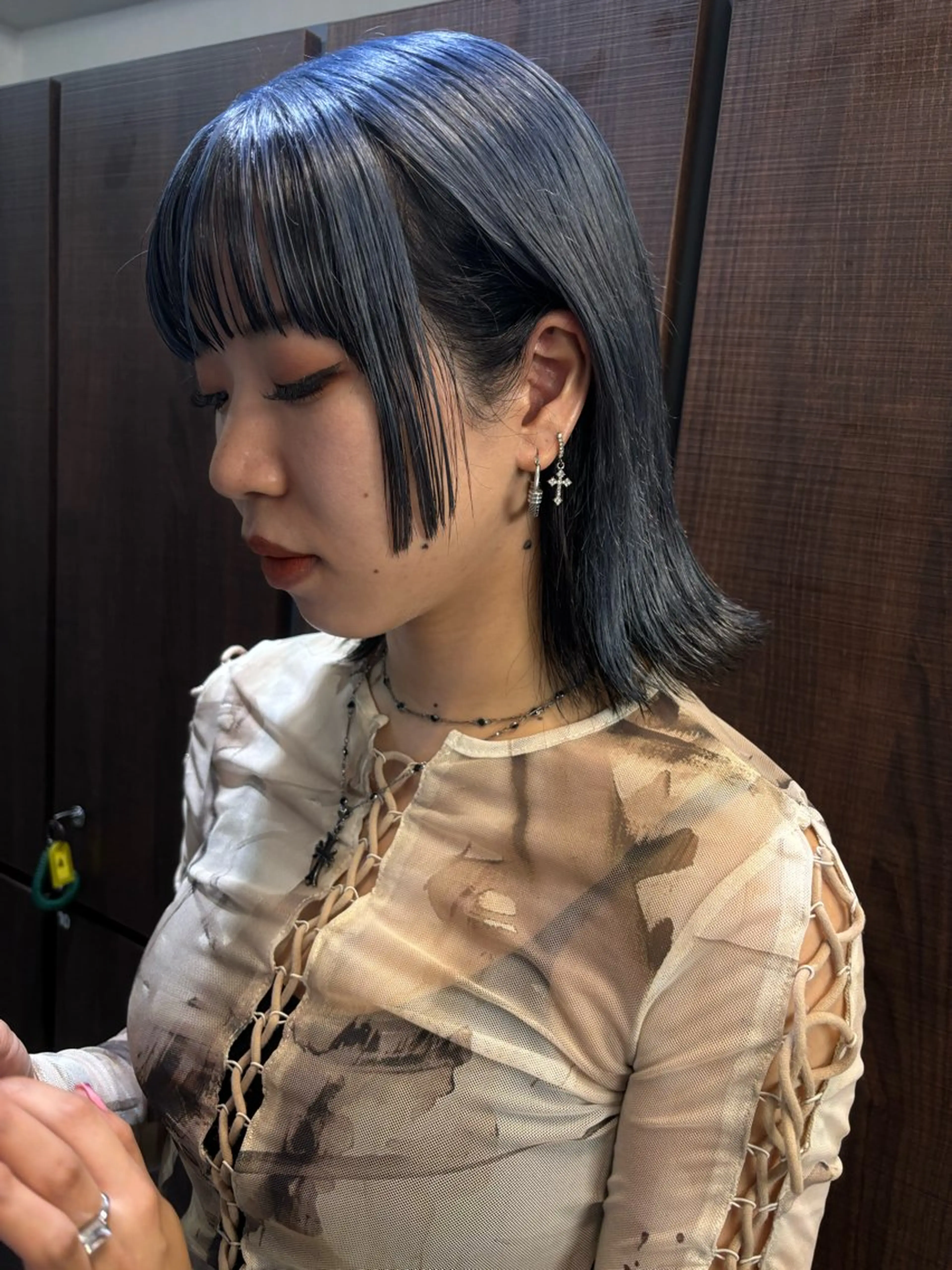 ミディアム カラー ヘアアレンジ カット ヘアカラー トリートメント 💟Opus/ Mizuki🐕💟のヘアスタイル