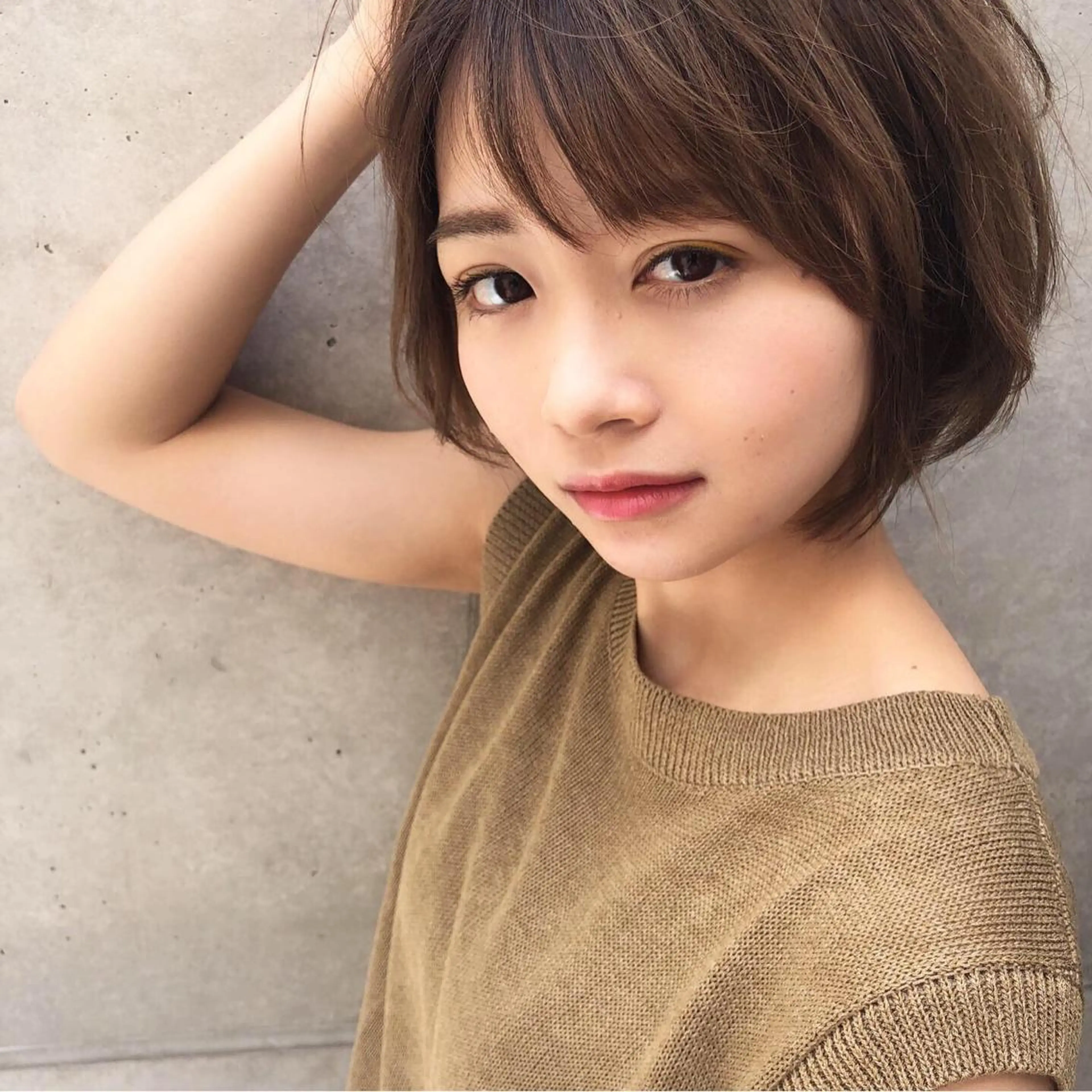 ショート 切りっぱなしボブ ボブ 外国人風カラー ハイライト レイヤーカット ショート職人 美容師【KENTA】のヘアスタイル