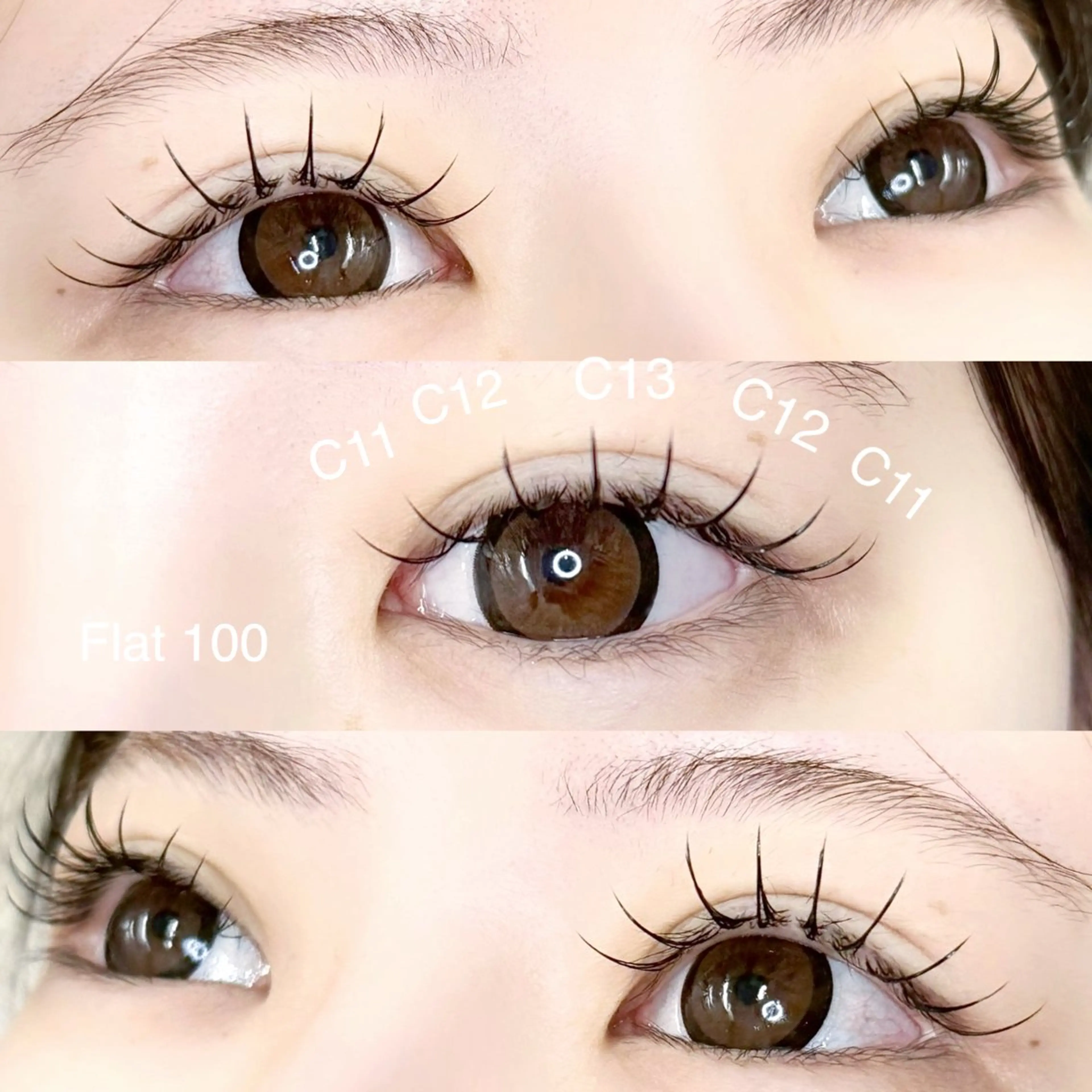 マツエク・マツパ フラットラッシュ マツエク ゆいな 💖のマツエク・マツパデザイン