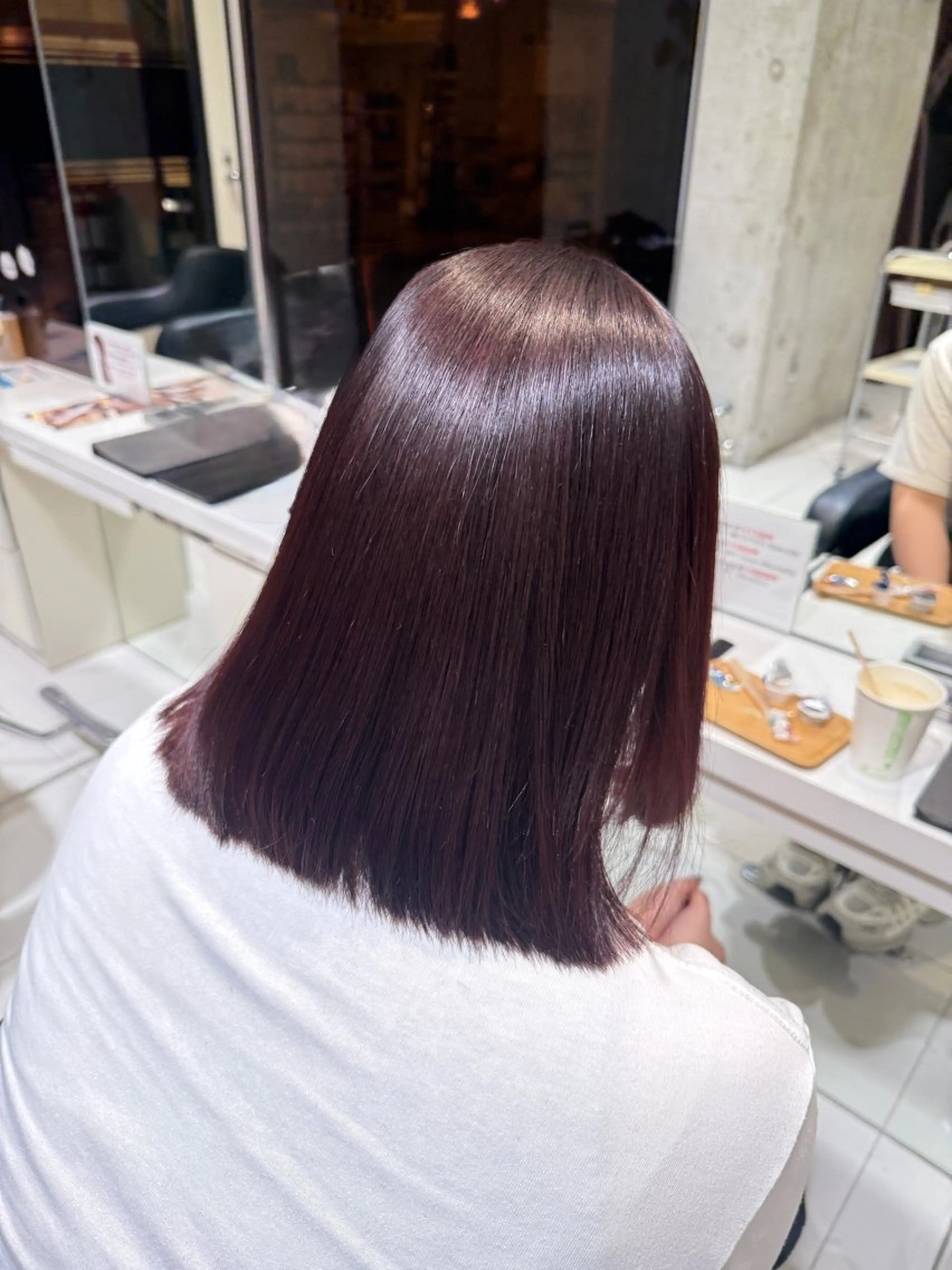 カラー レッドカラー 透明感カラーＷカラー 🫧/つばめのヘアスタイル