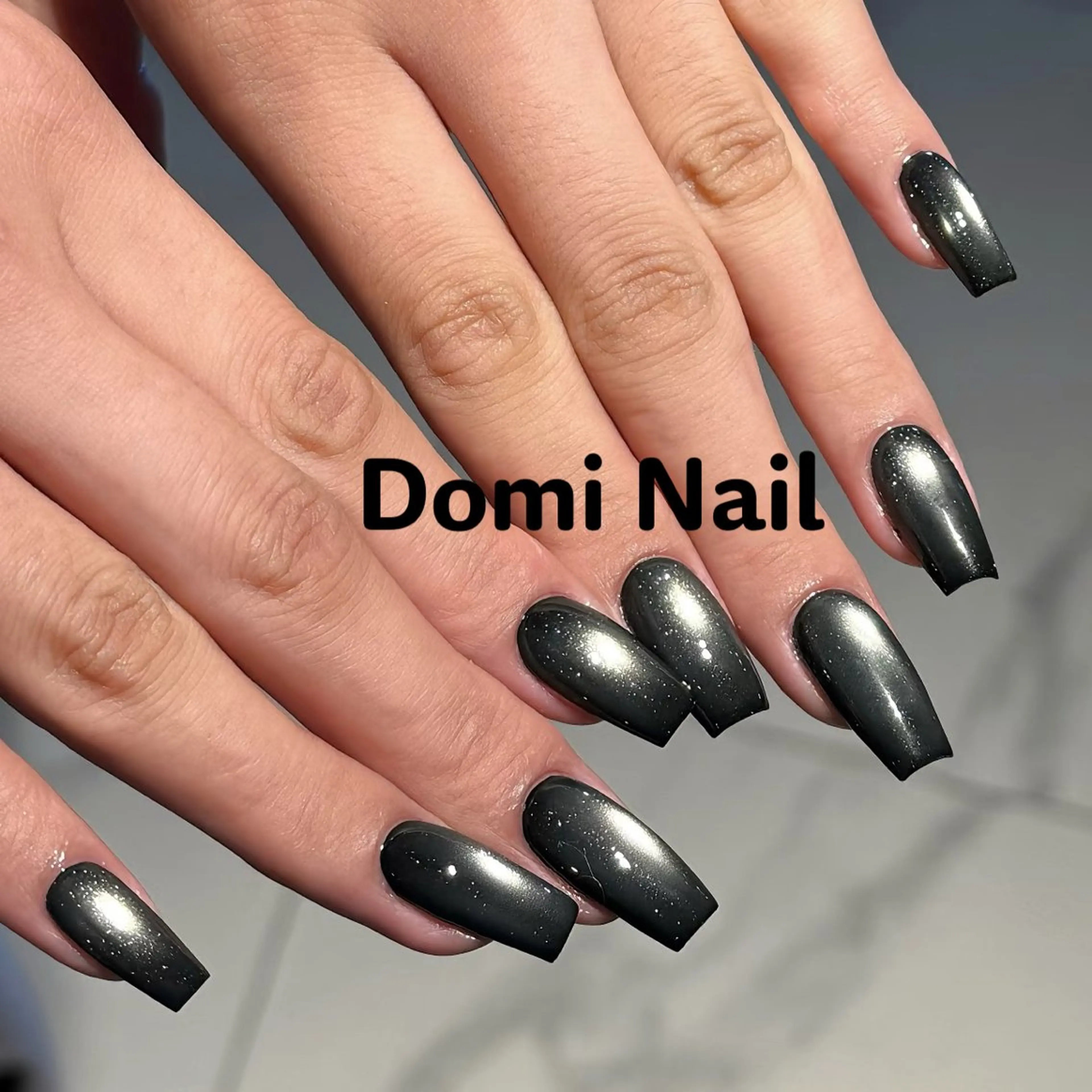 ネイル マグネットネイル ワンカラーネイル ネイルチップ ハンドネイル Domi Nail Salonのネイルデザイン