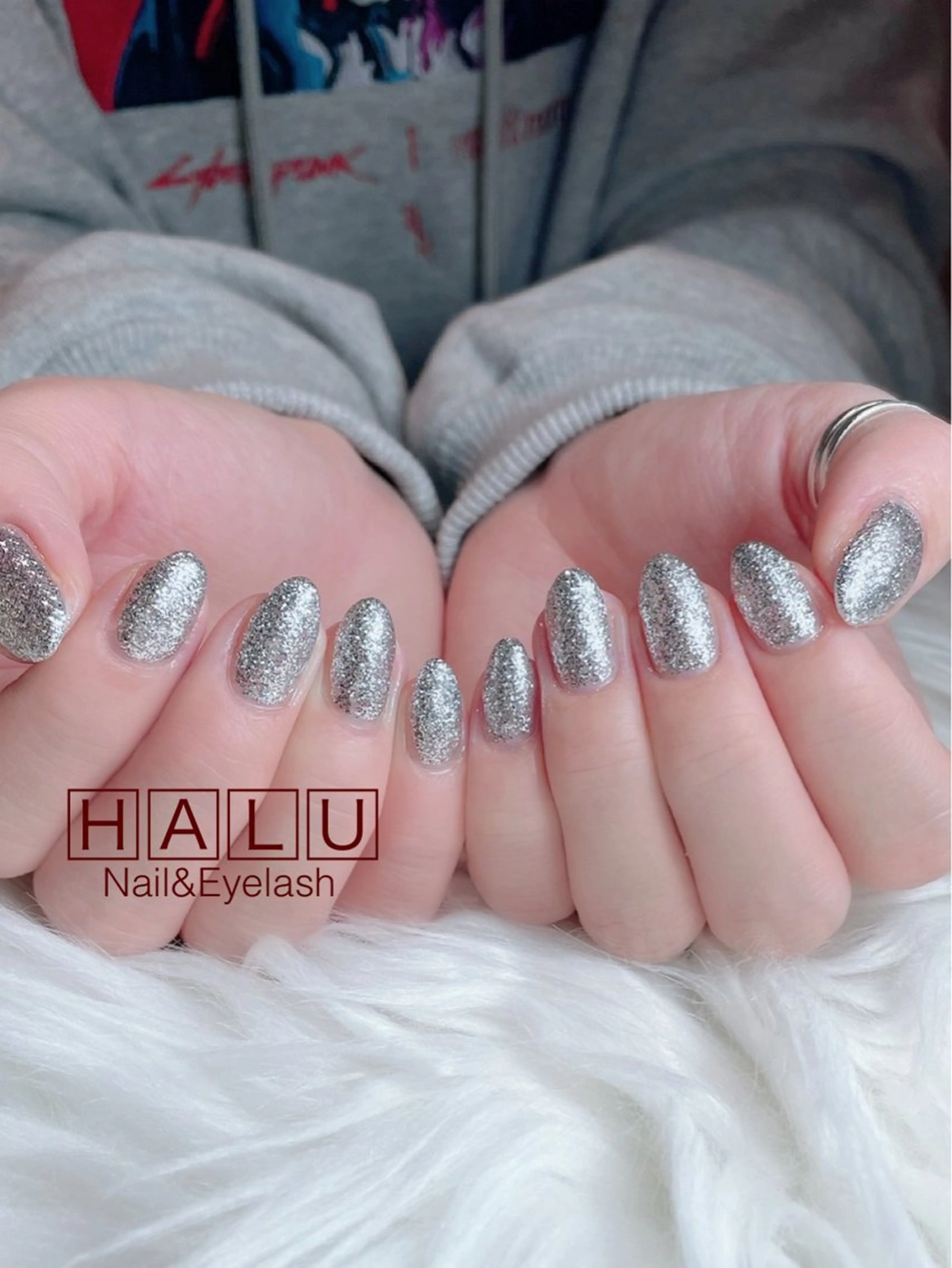 ネイル ラメ(グリッター) ハンドネイル フットネイル HALU ハルのネイルデザイン