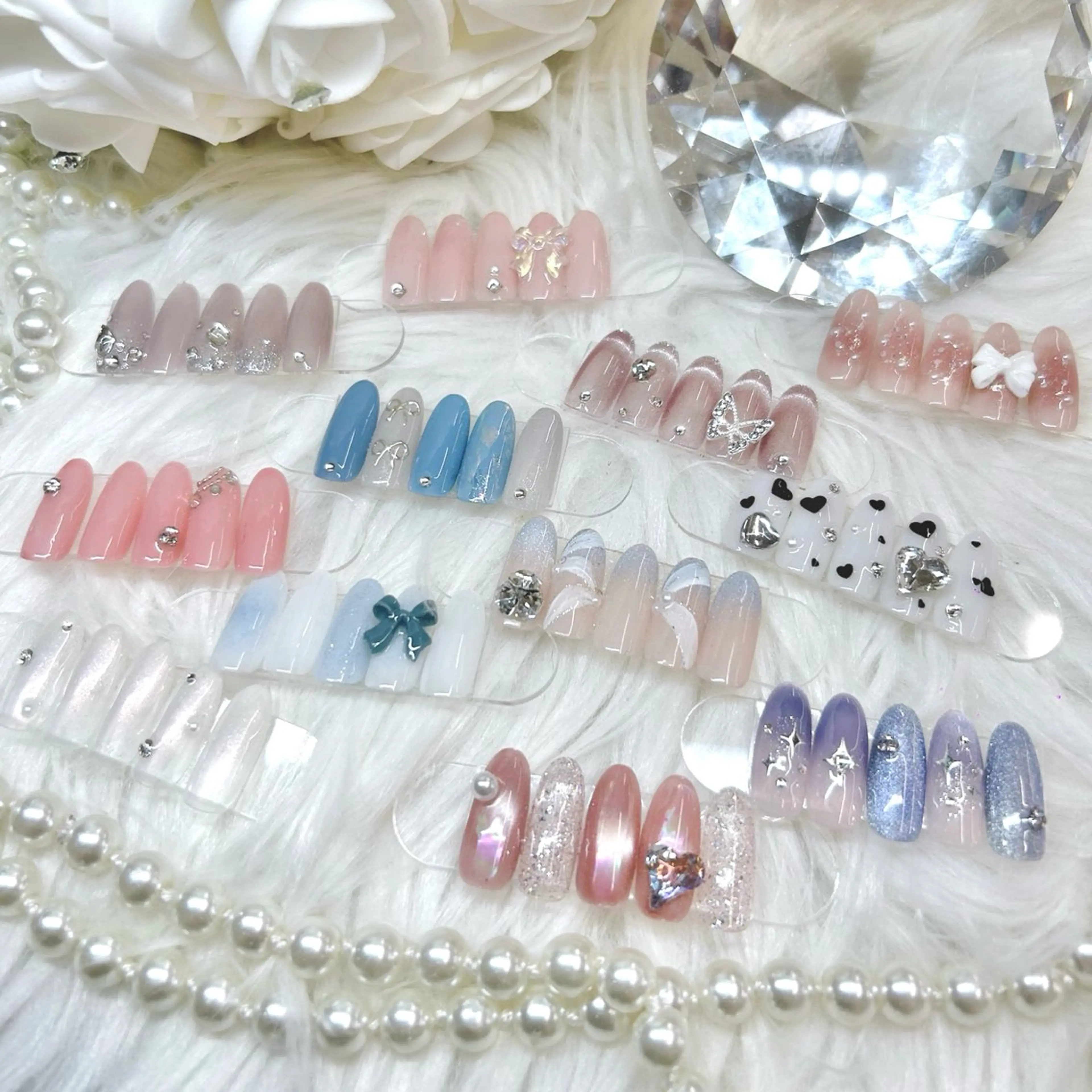 ロング ハンドネイル Nailsalon Angeのネイルデザイン