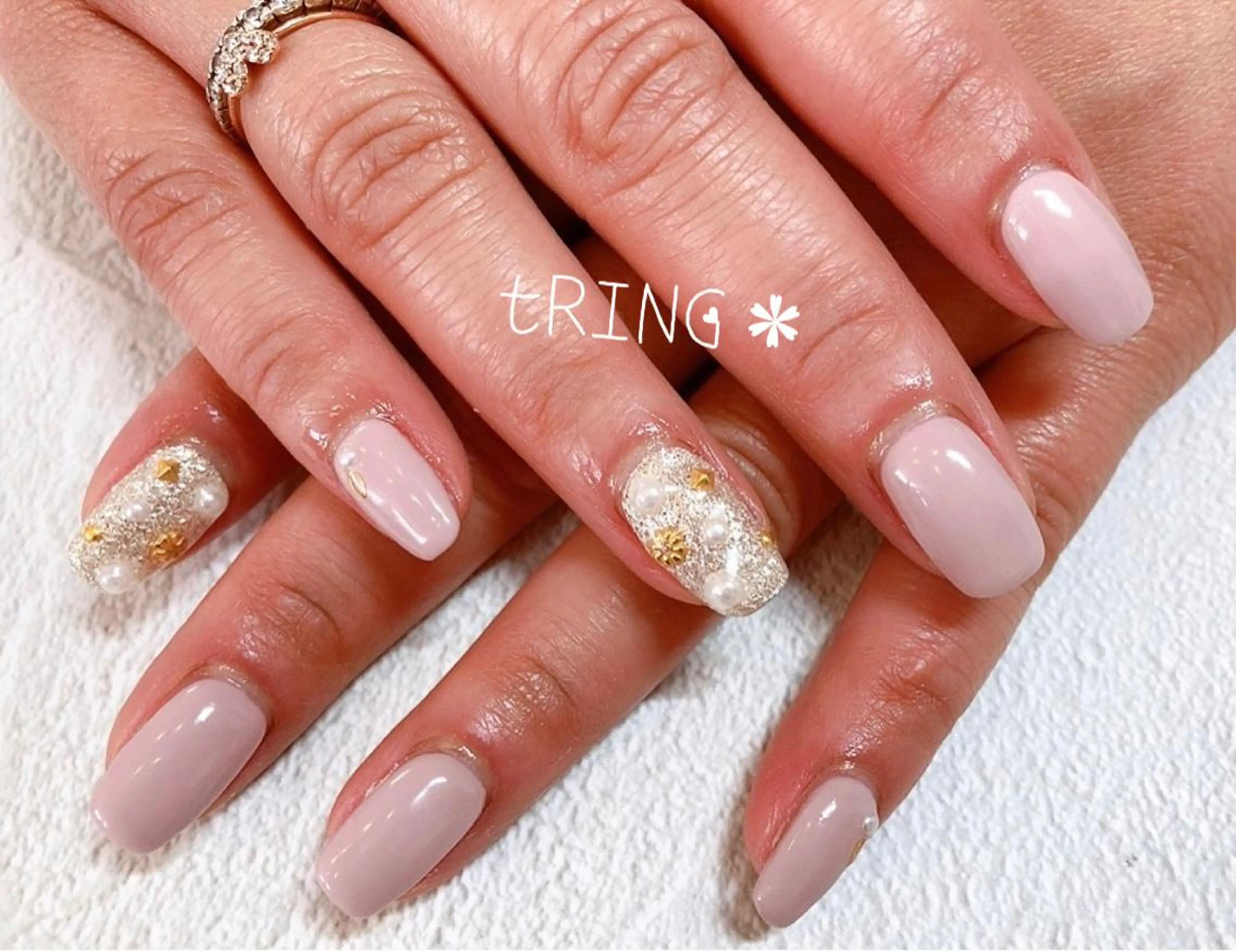 ネイル ハンドネイル tRING＊ しいの木台のネイルデザイン