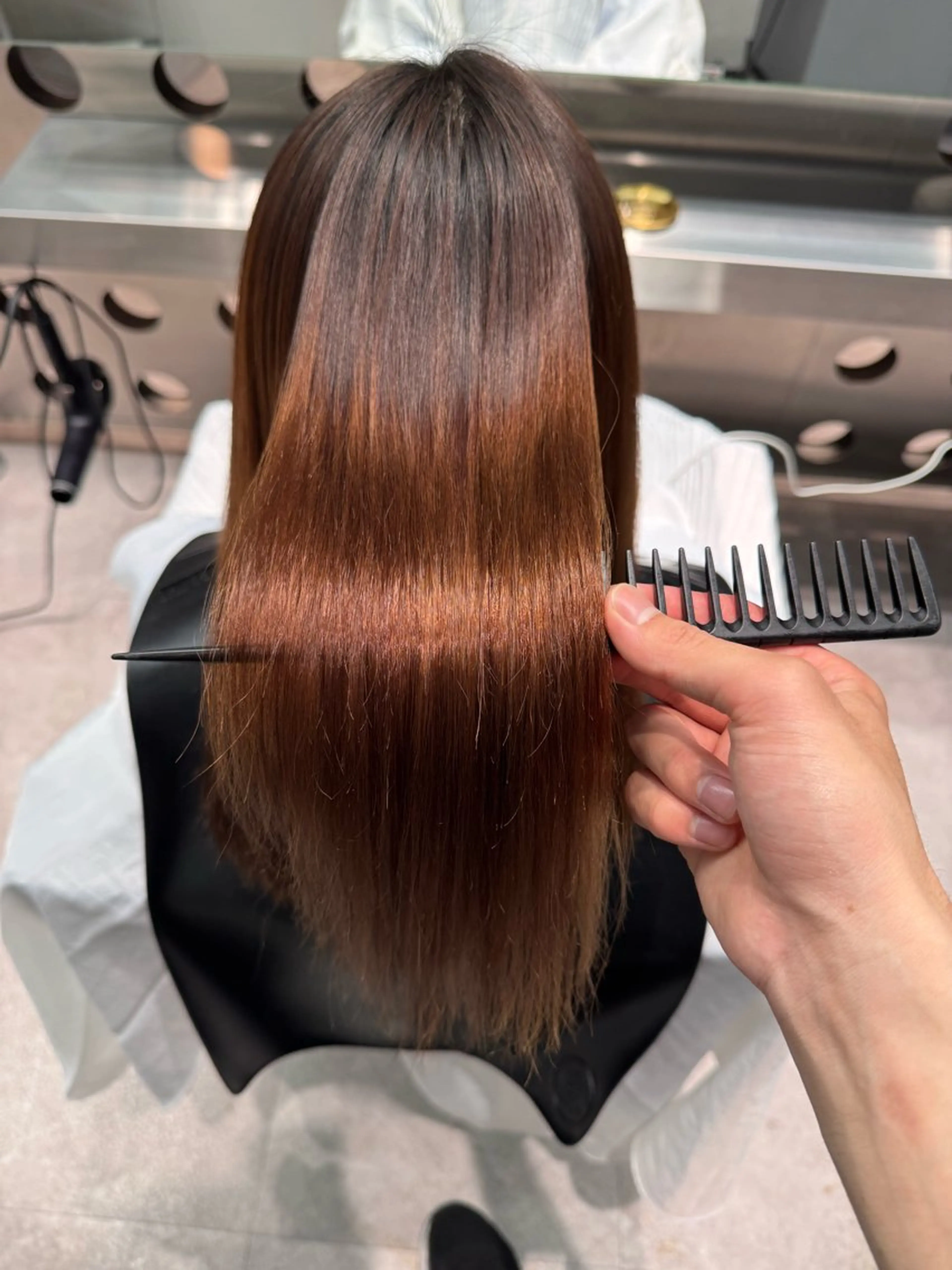 セミロング パーマ 北村 岳久翔のヘアスタイル