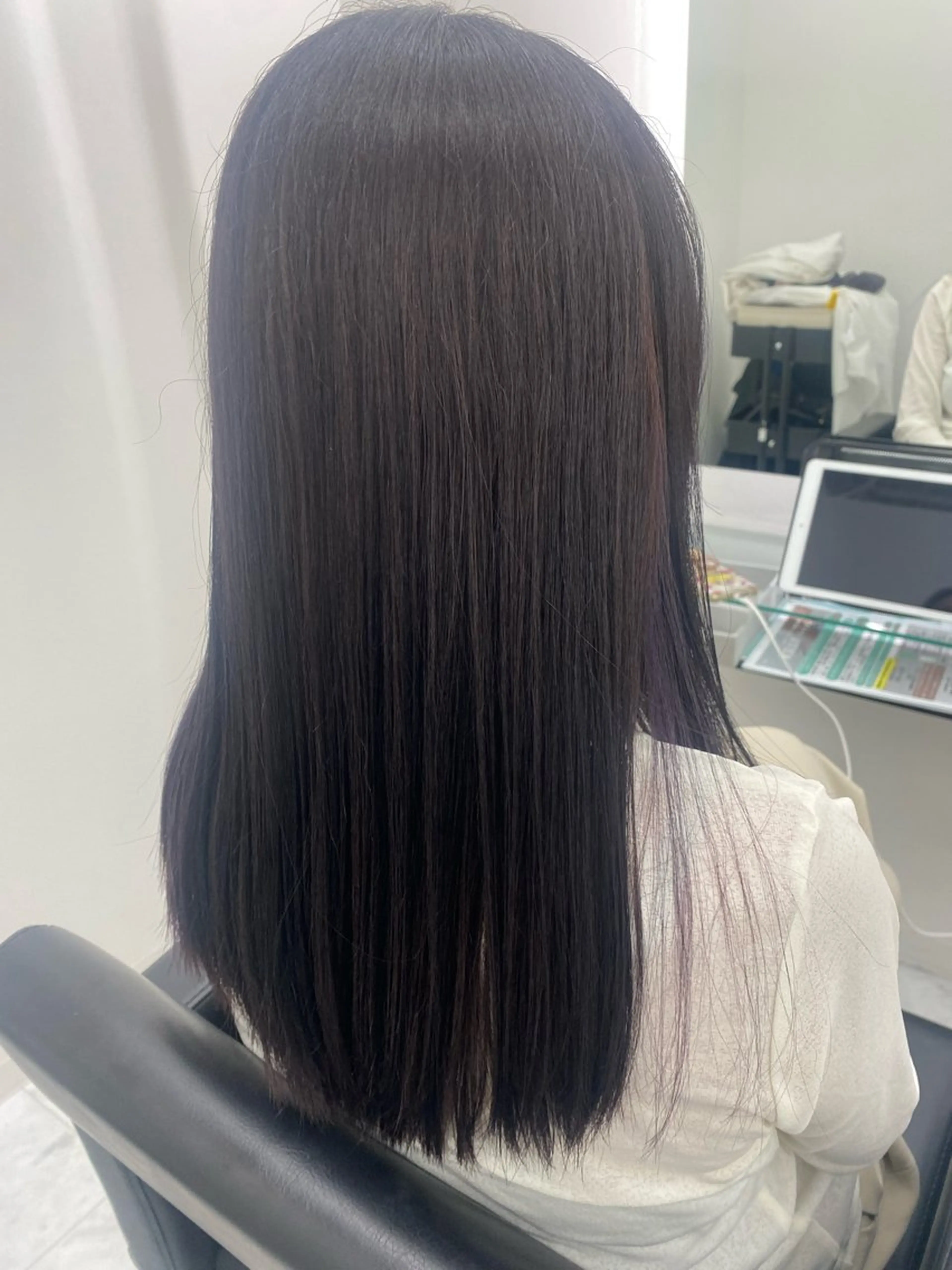 セミロング ヘアカラー トリートメント 髪質改善サロン🫧 セキチサトのヘアスタイル