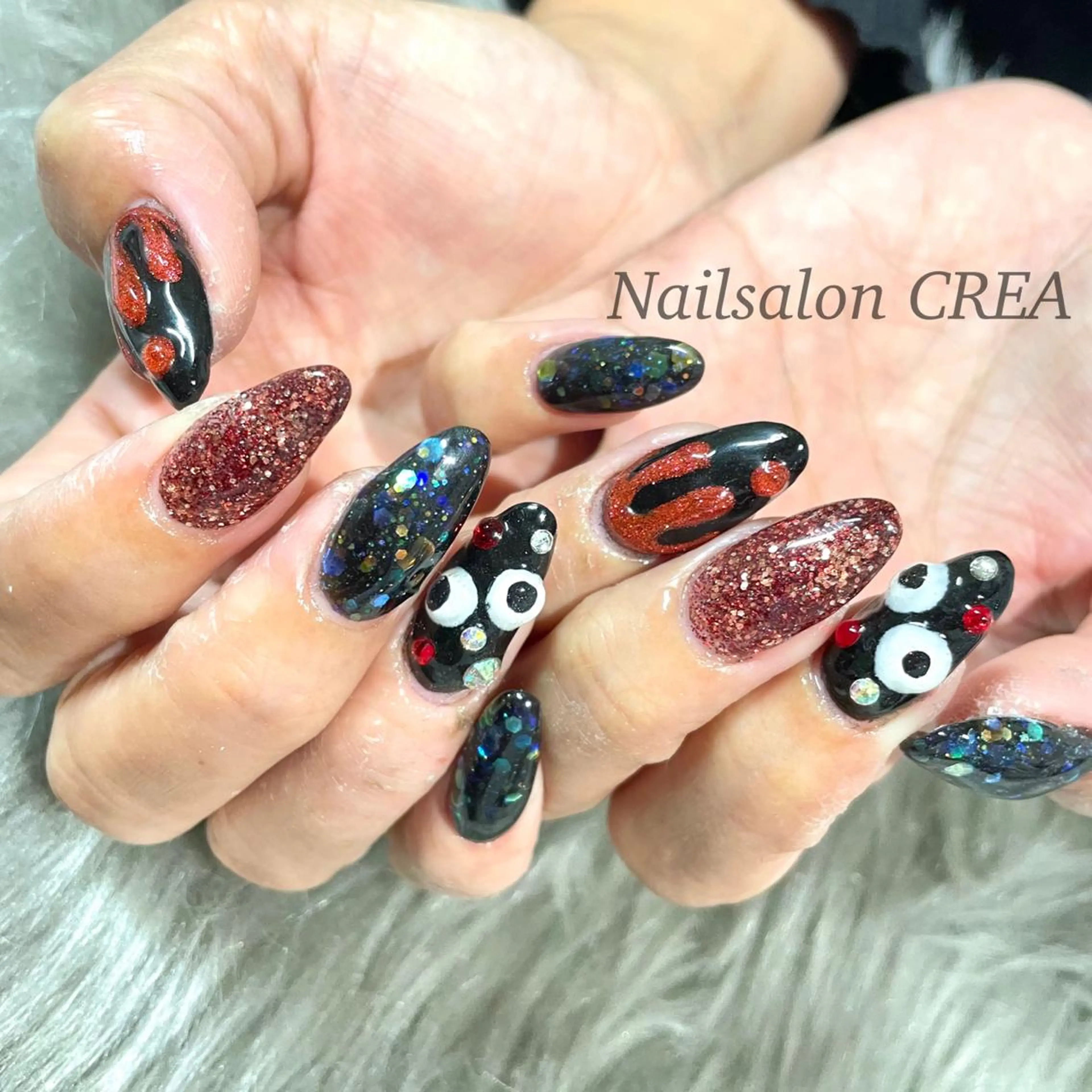 ネイル ハロウィン ハンドネイル NailSalon CREAのネイルデザイン