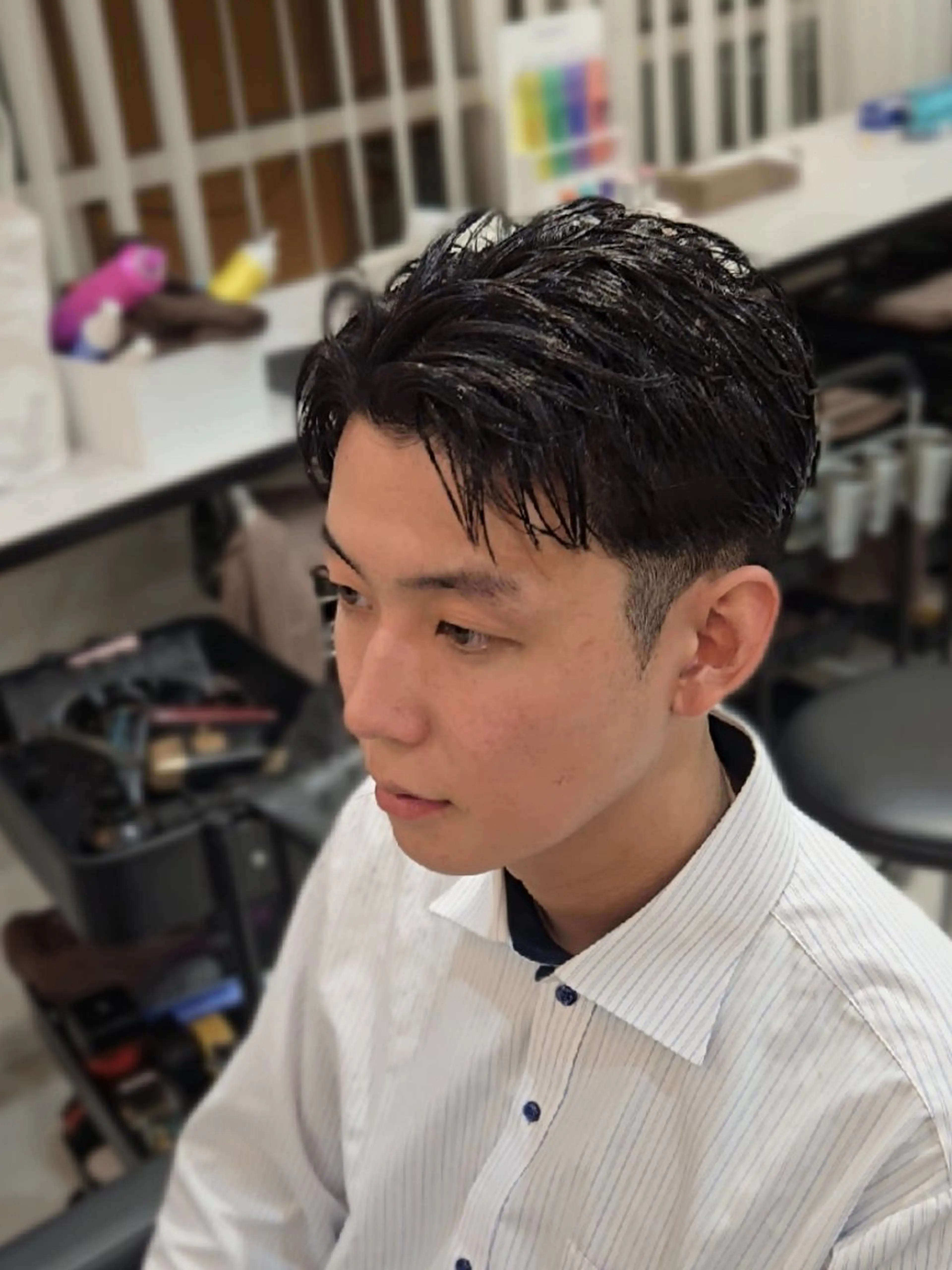 メンズ ショート ビジネス カット ヘアセット LEN名古屋/パーマ 海外ヘア/メンズ特化のヘアスタイル