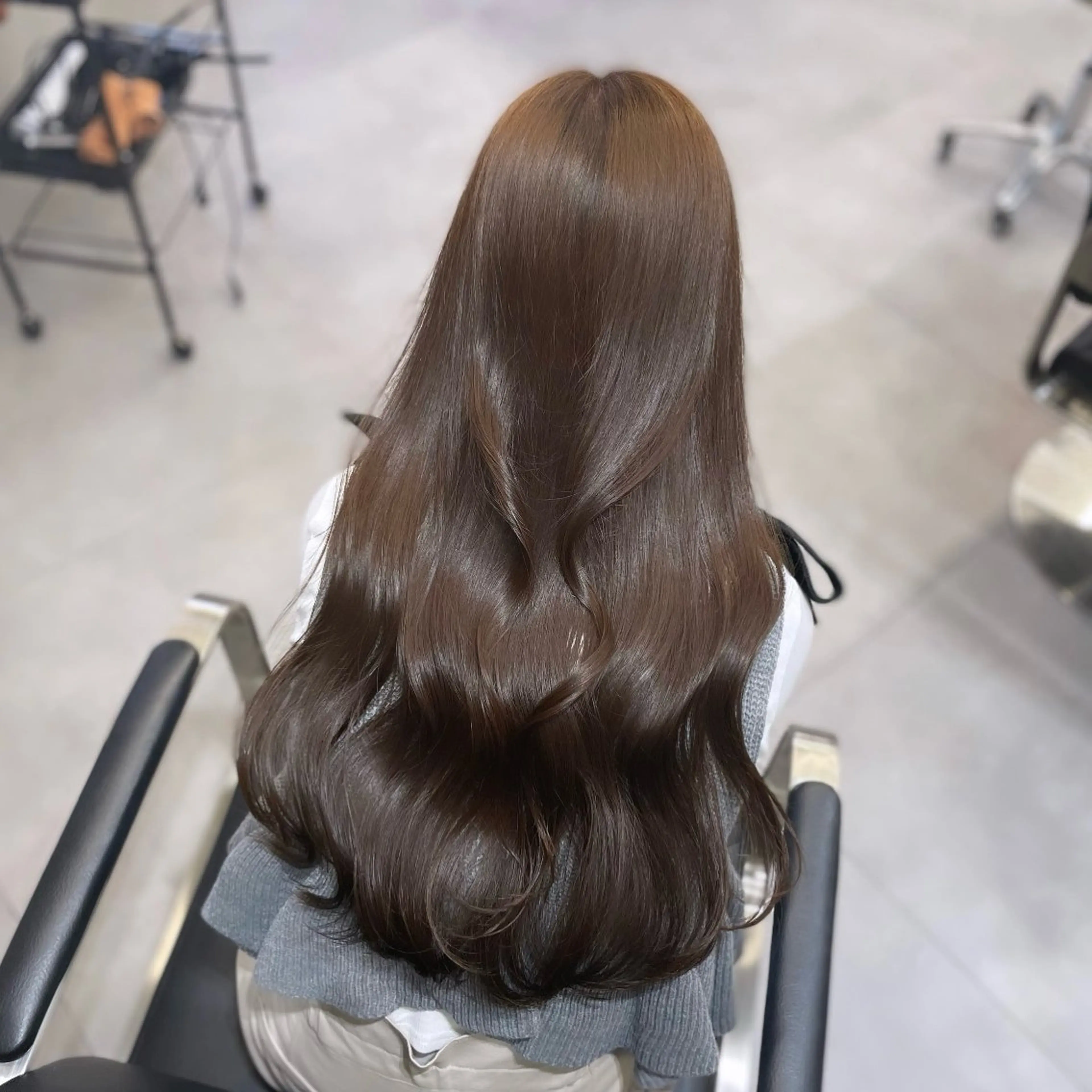 ロング カラー ベージュカラー ブリーチ ダブルカラー ブリーチなしカラー ヘアカラー Rui/透明感カラー 暖色/レイヤーカットのヘアスタイル