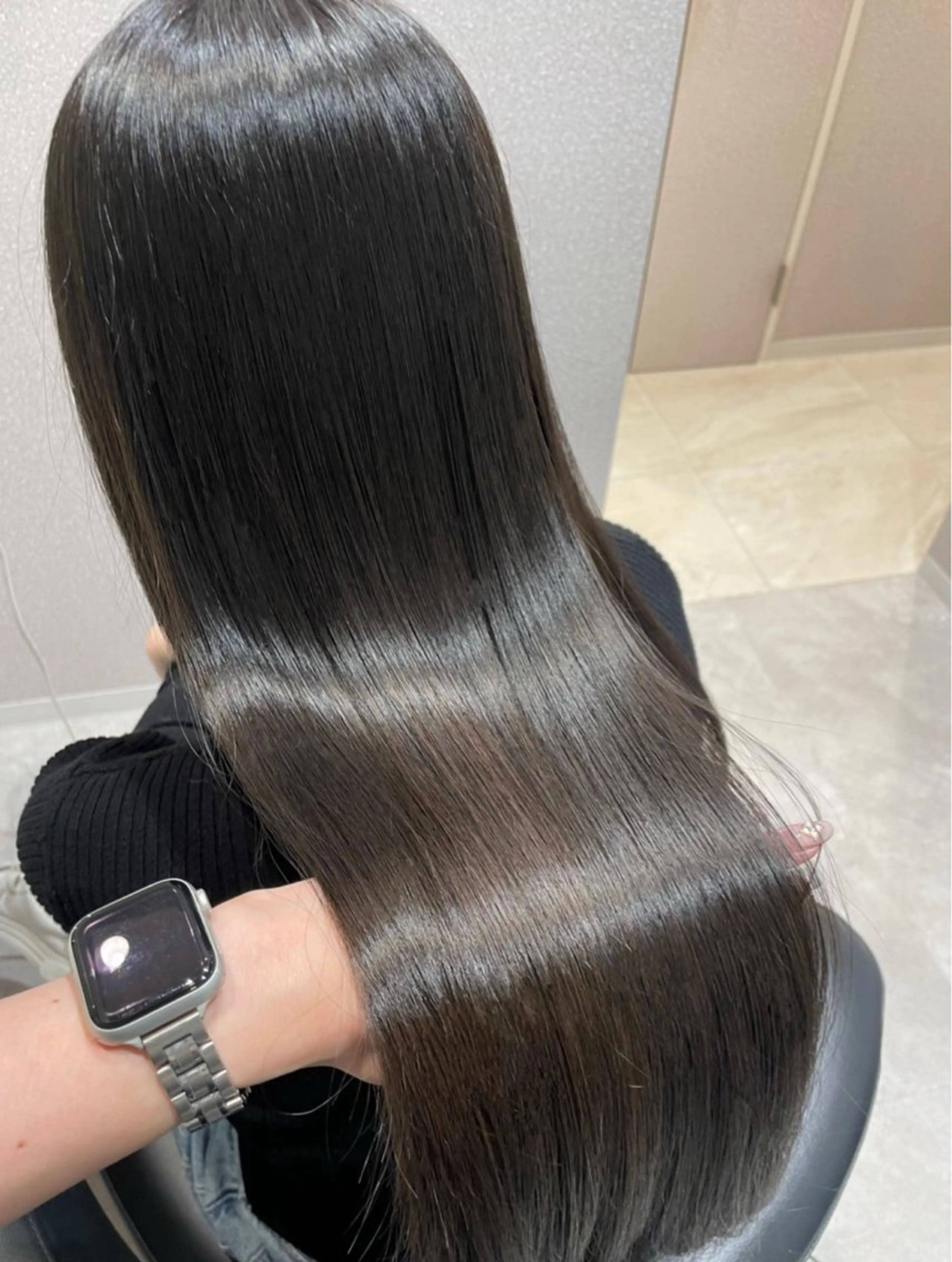 ロング ロングレイヤー 髪質改善 レイヤーカット ロング トリートメント カット ヘアカラー トリートメント ❤︎︎韓国ヘア❤︎︎ 𝑺𝒉𝒊𝒉𝒐のヘアスタイル