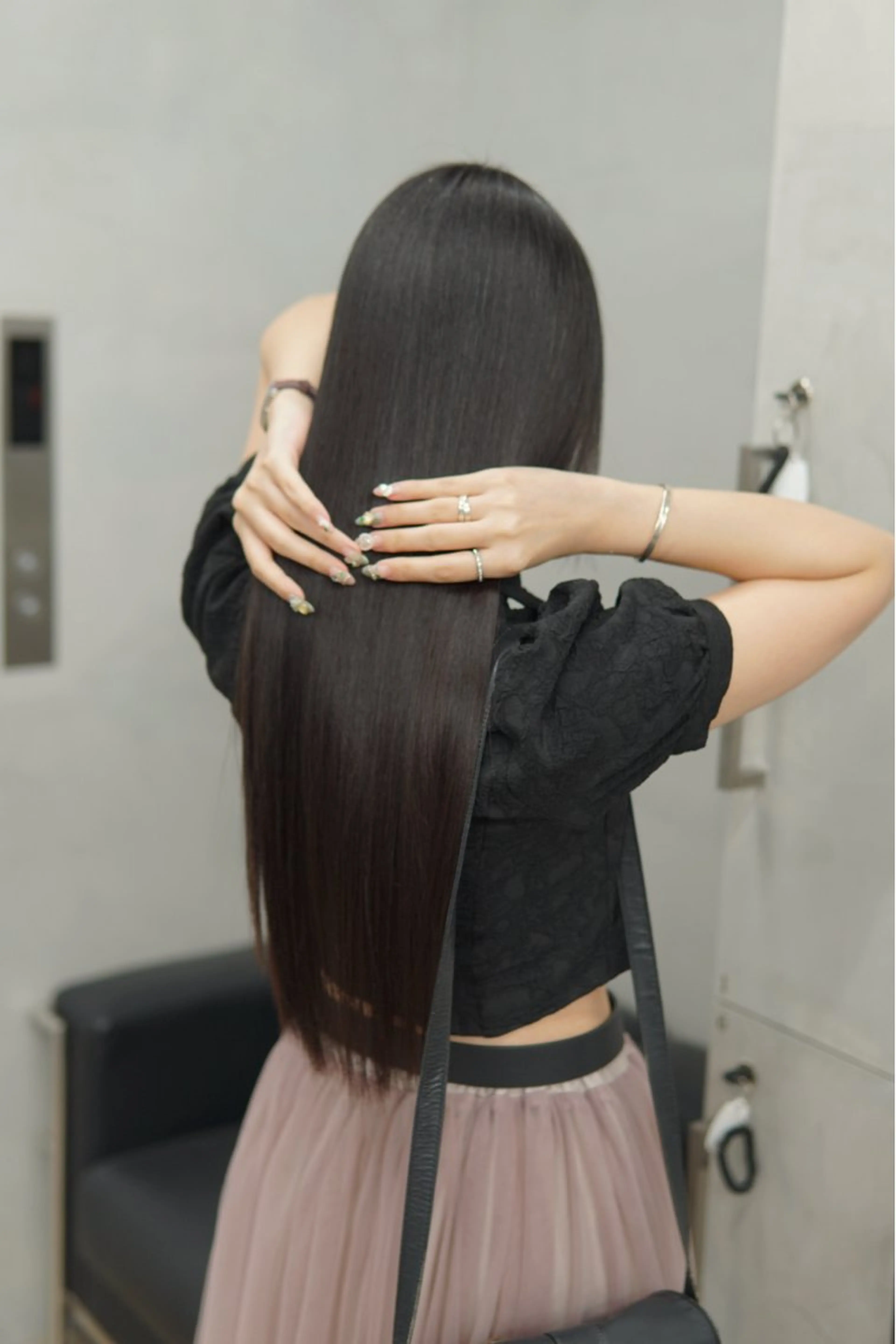 ロング 縮毛矯正 無料カットモデル／ 髪質改善／角田 龍汰のヘアスタイル