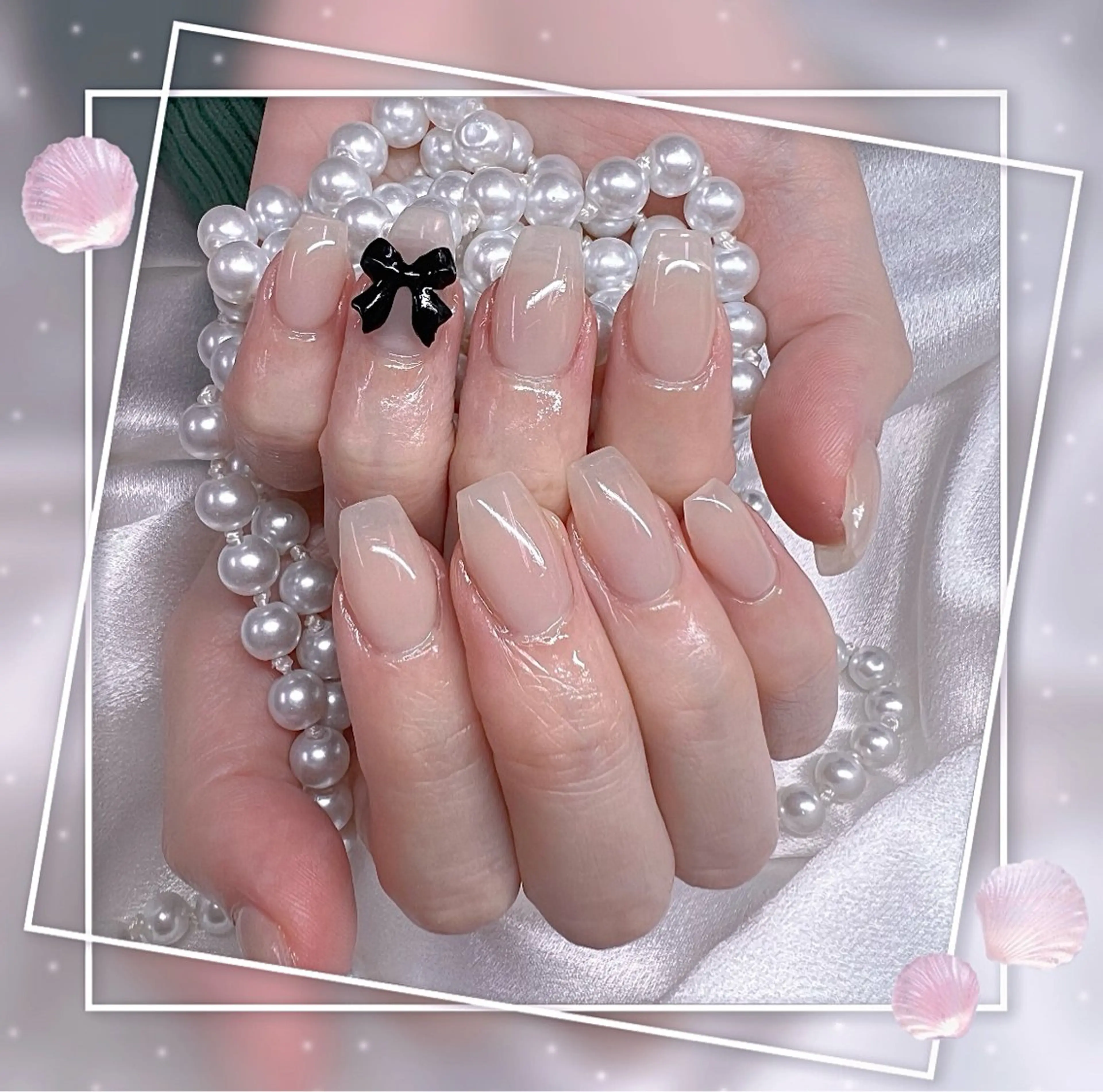 ネイル グラデーション キラキラネイル 韓国ネイル マグネットネイル ピンク ハンドネイル Chill Nailsalonのネイルデザイン