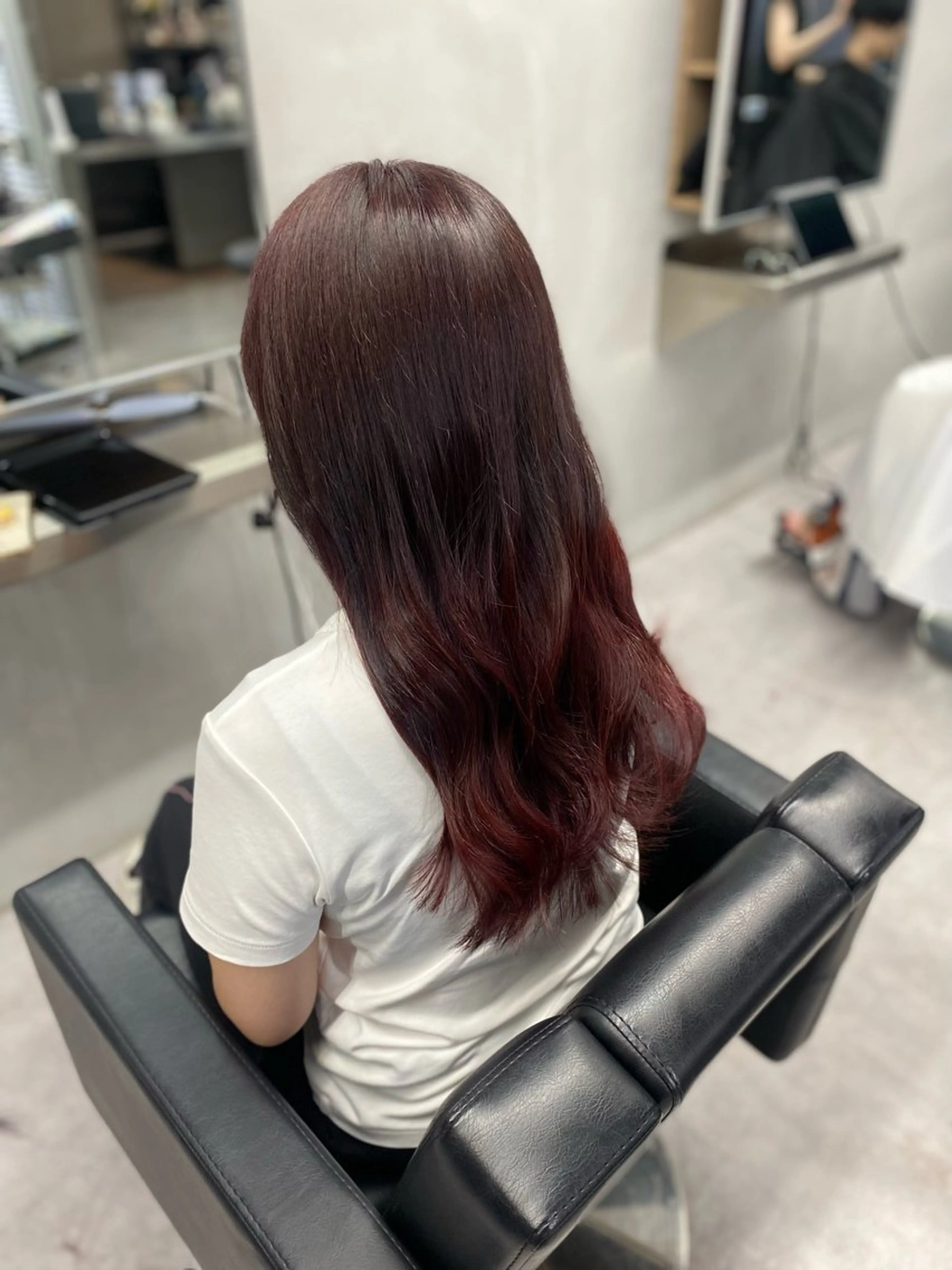 ロング カット ヘアカラー トリートメント 艶髪/縮毛矯正 🫧辻野海羽のヘアスタイル