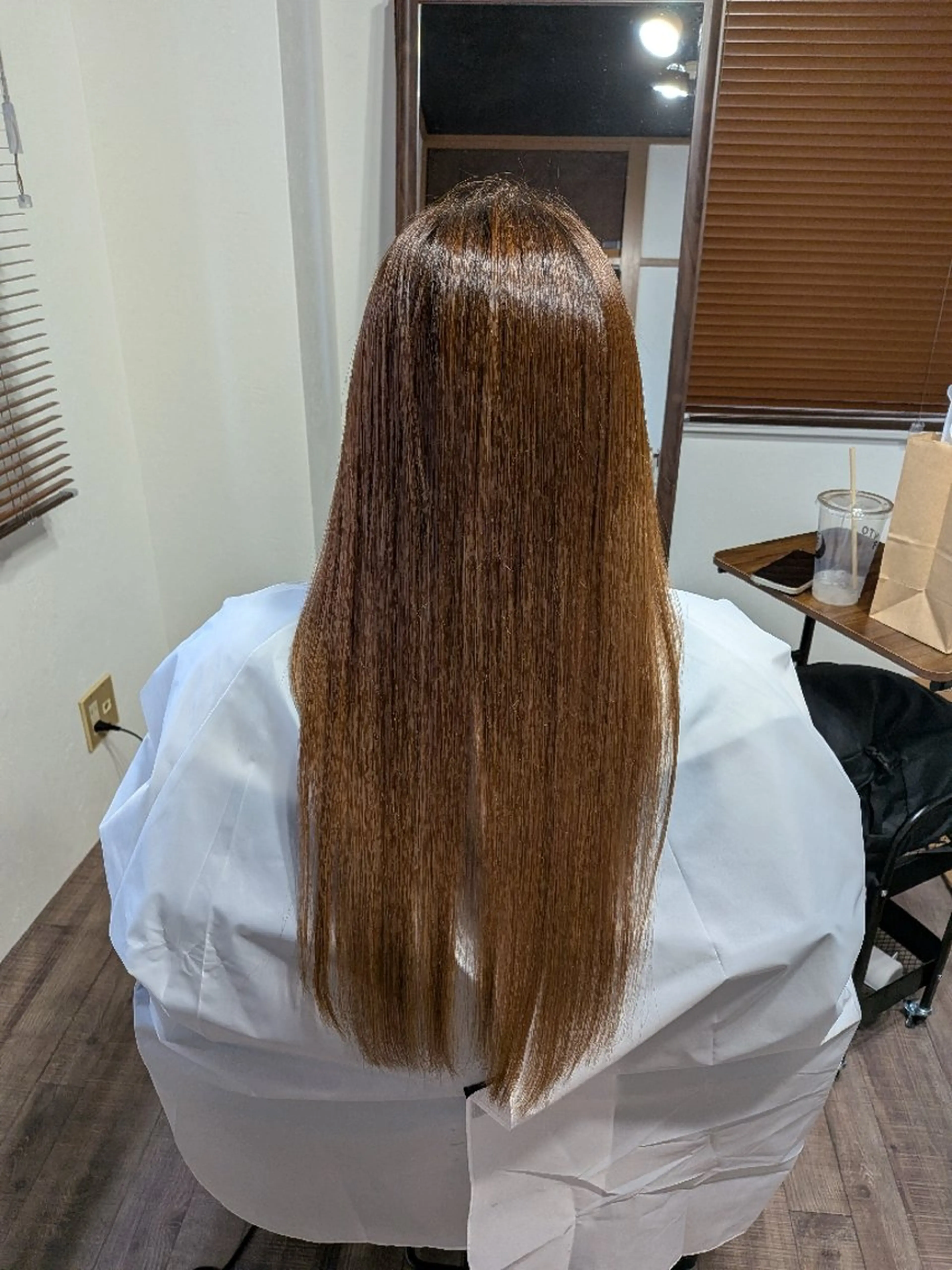 ロング 髪質改善 佐々木あきこ 髪質改善ストレートのヘアスタイル