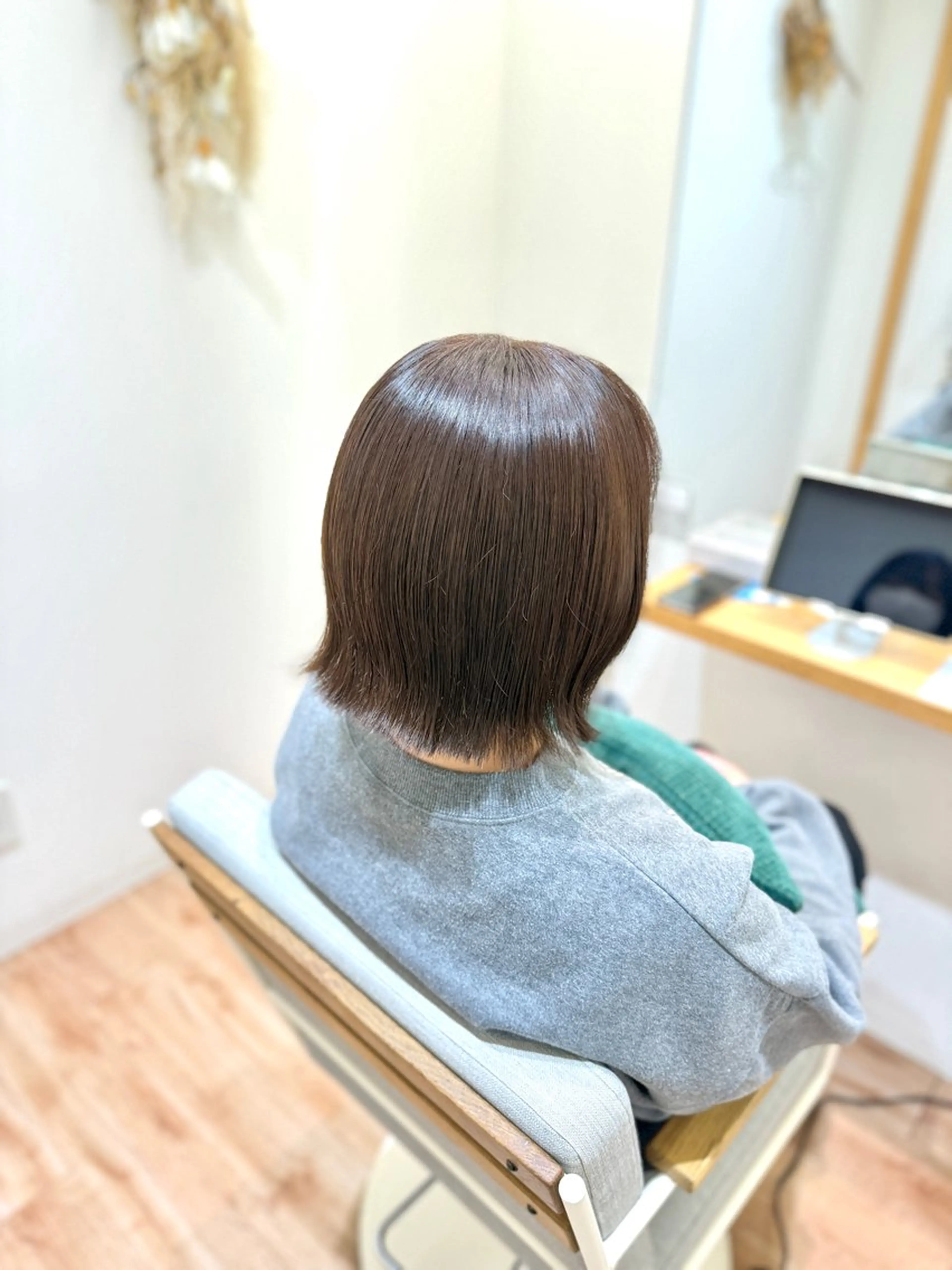 ショート 切りっぱなしボブ ボブ 透明感カラー🫧 miyuのヘアスタイル
