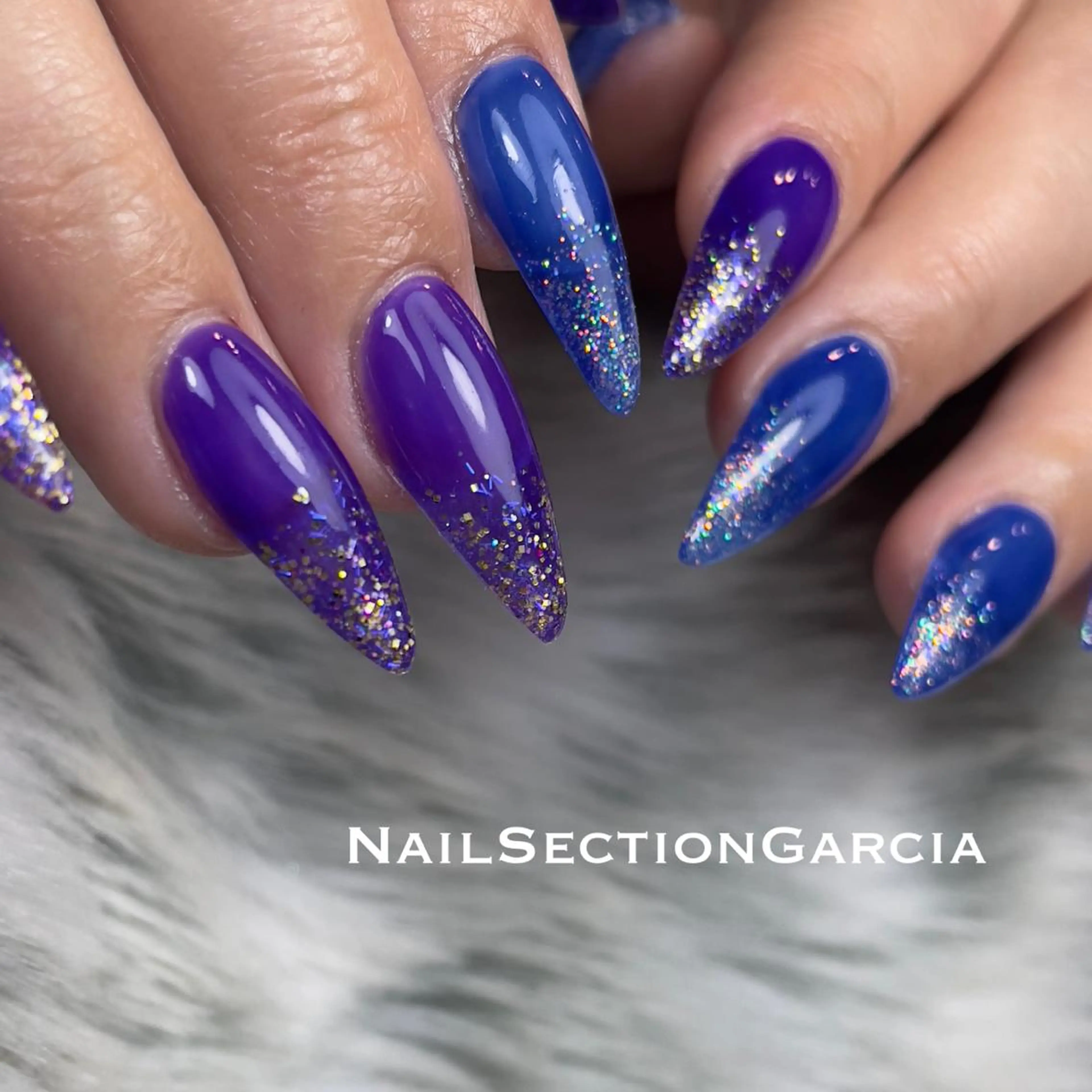 ネイル ラメ(グリッター) ラメグラデーション ハンドネイル Yamawaki by NSGのネイルデザイン