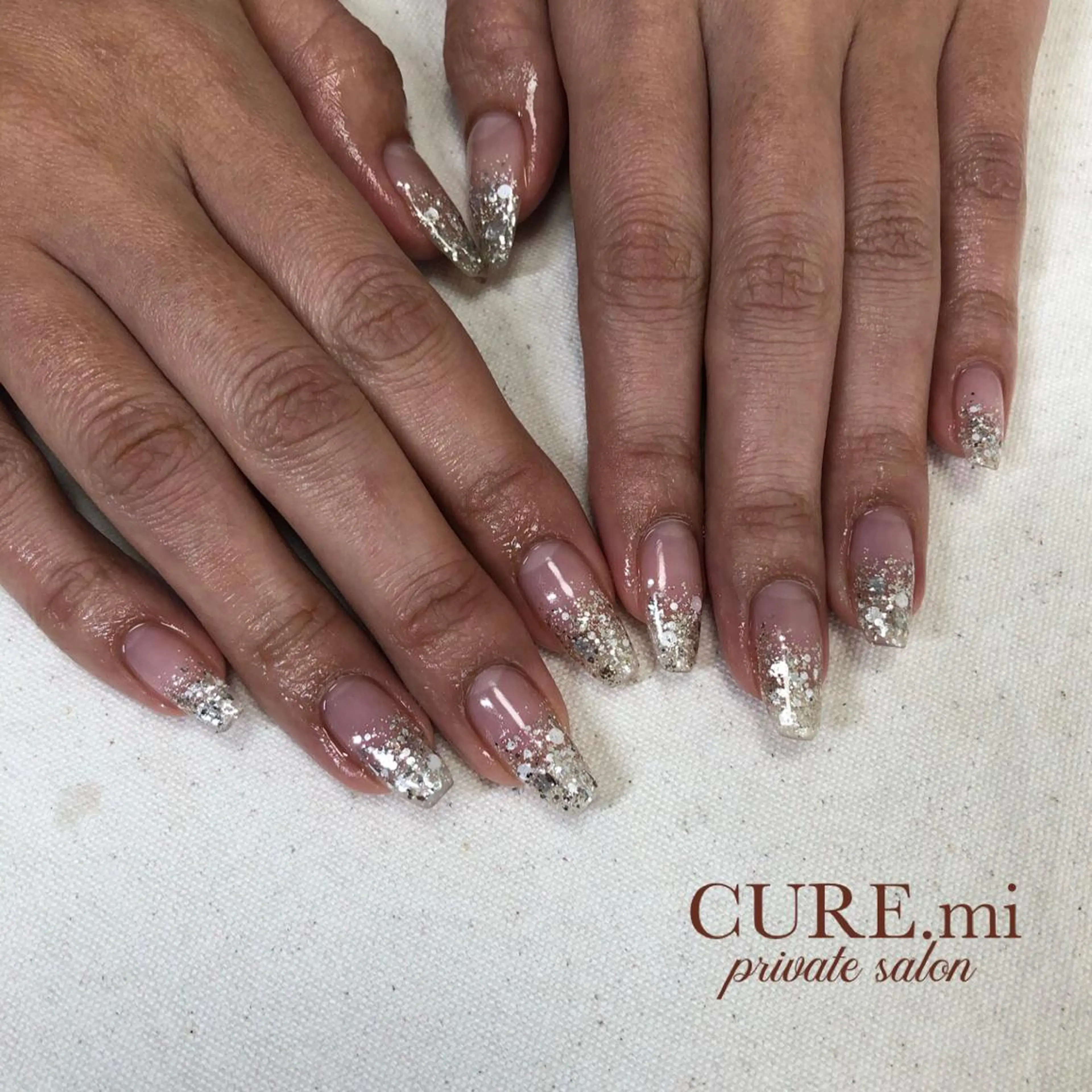 ネイル グラデーション キラキラネイル ラメ(グリッター) ラメグラデーション ハンドネイル 伊藤 美香のその他イメージ