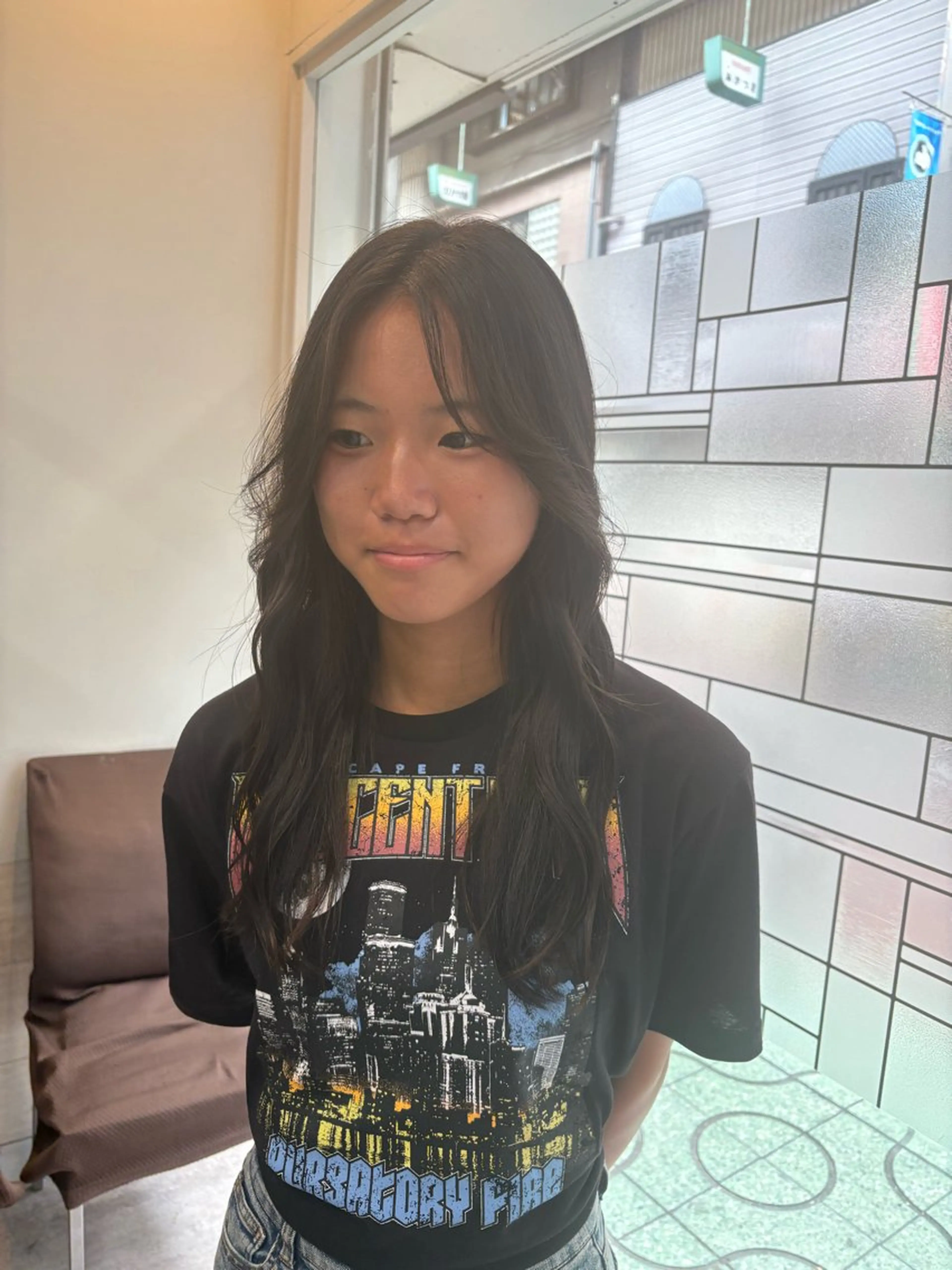 セミロング カット トリートメント 艶髪🥣透明感カラー 🫧前田奈津実のヘアスタイル