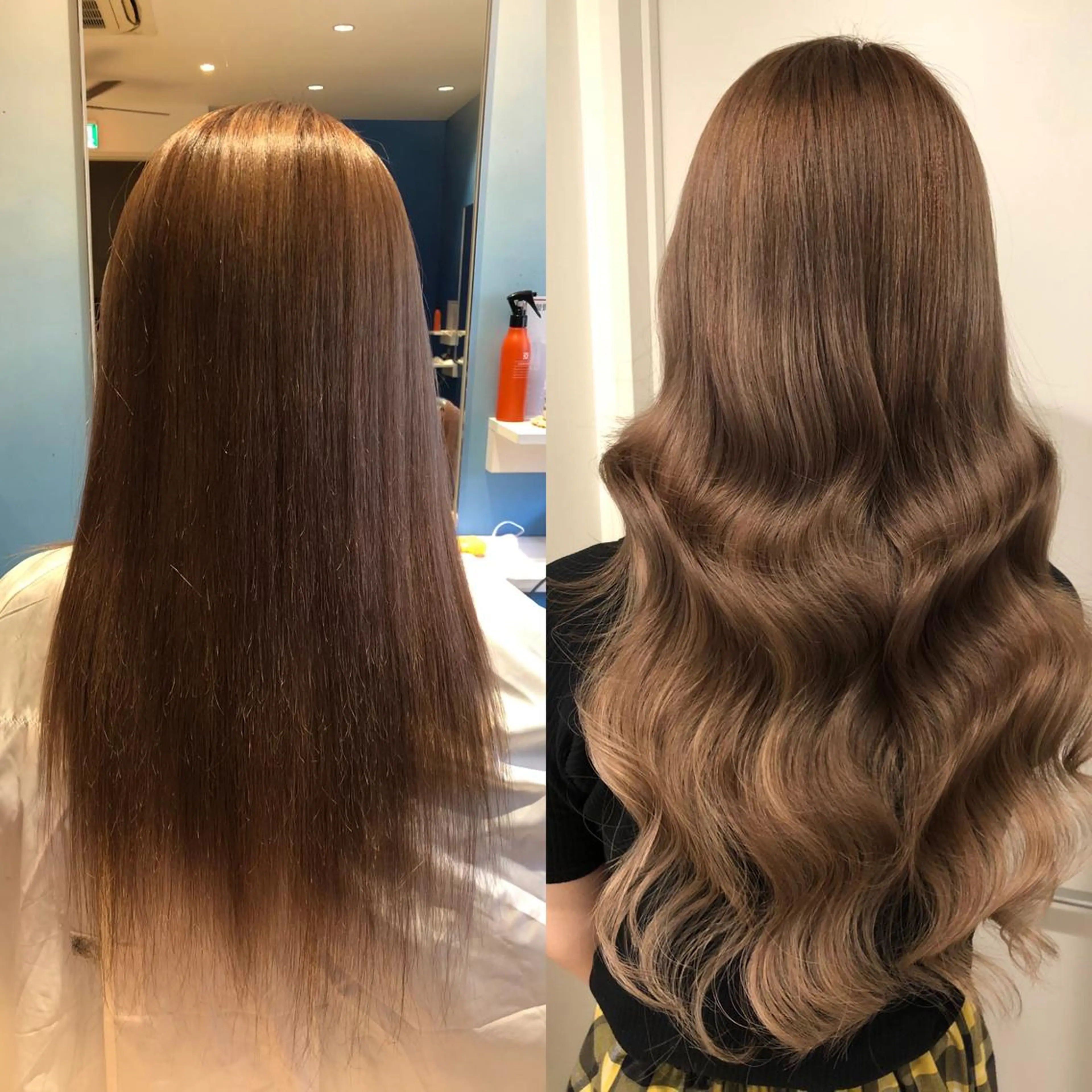 ロング カラー シールエクステ ダブルカラー ハイライトカラー インナーカラー エクステ エクステ 🧡艶髪ちゅるん髪 🫧🧡YUKI❄️のヘアスタイル