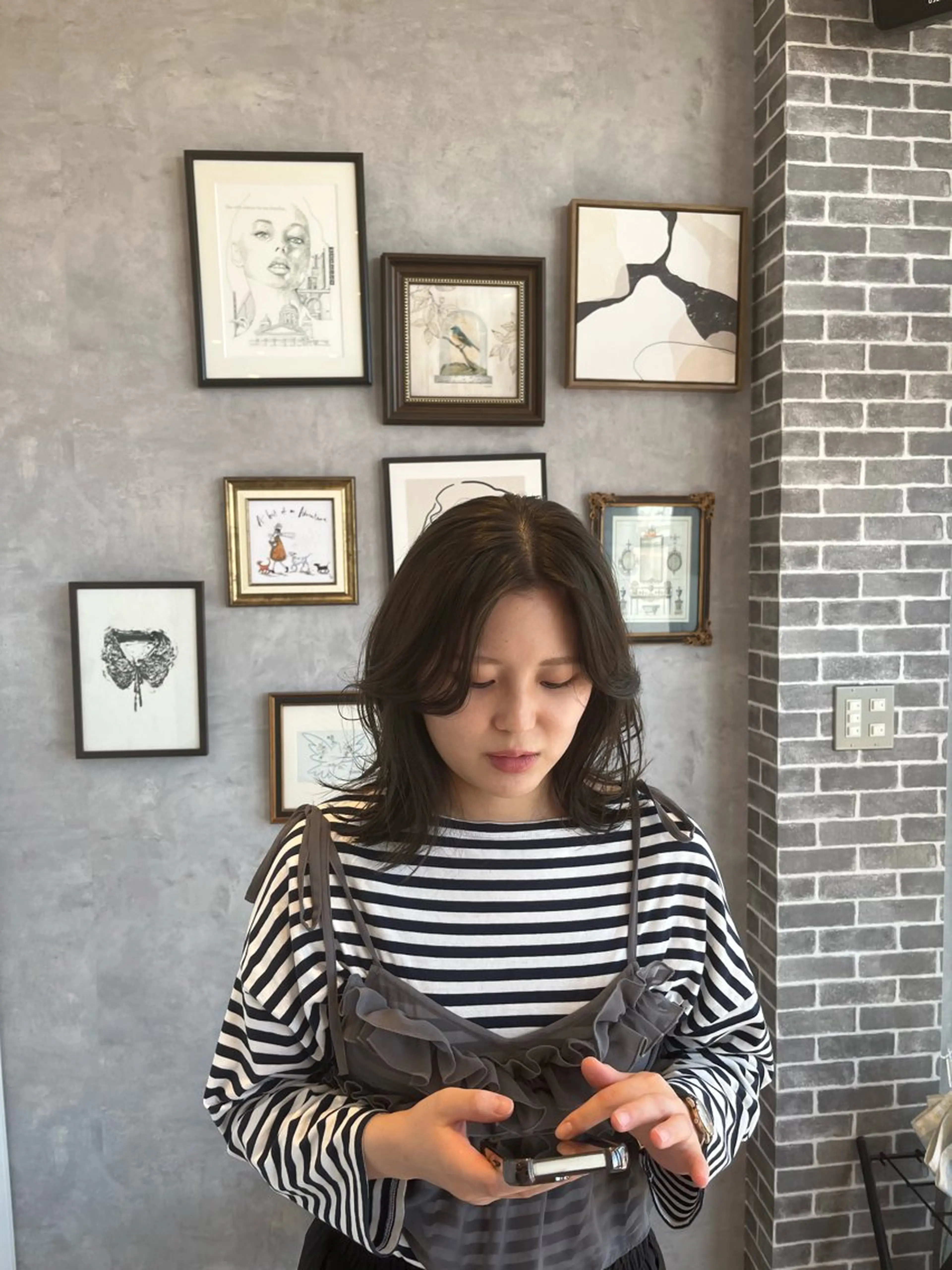 ミディアム ボブ くびれヘア 髪質改善 韓国風ヘア レイヤーカット 髪質改善／レイヤー／ 🐈Yokotaのヘアスタイル