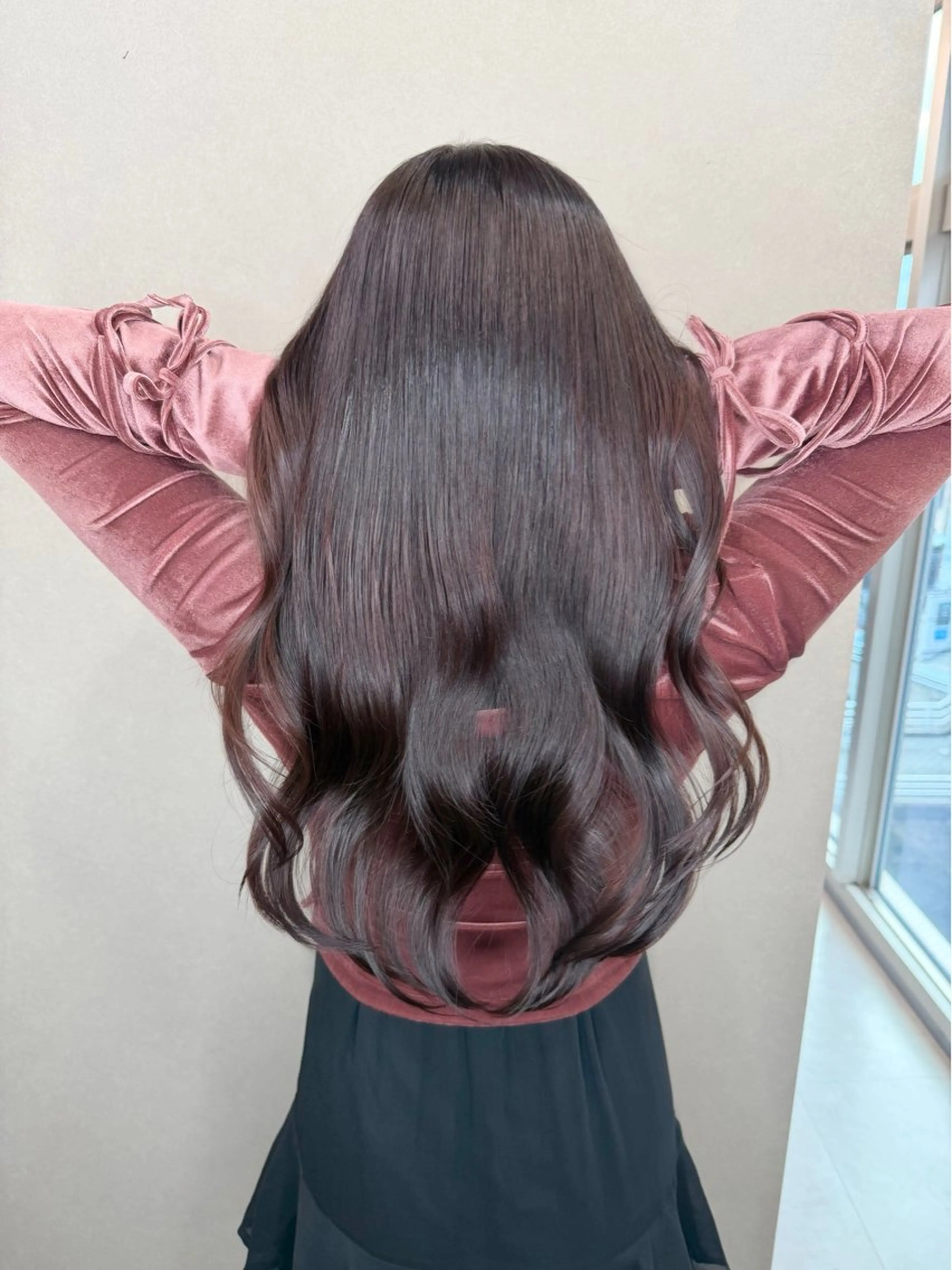 セミロング カラー 透明感カラー 髪質改善 ヘアカラー トリートメント 今井 勝也のヘアスタイル