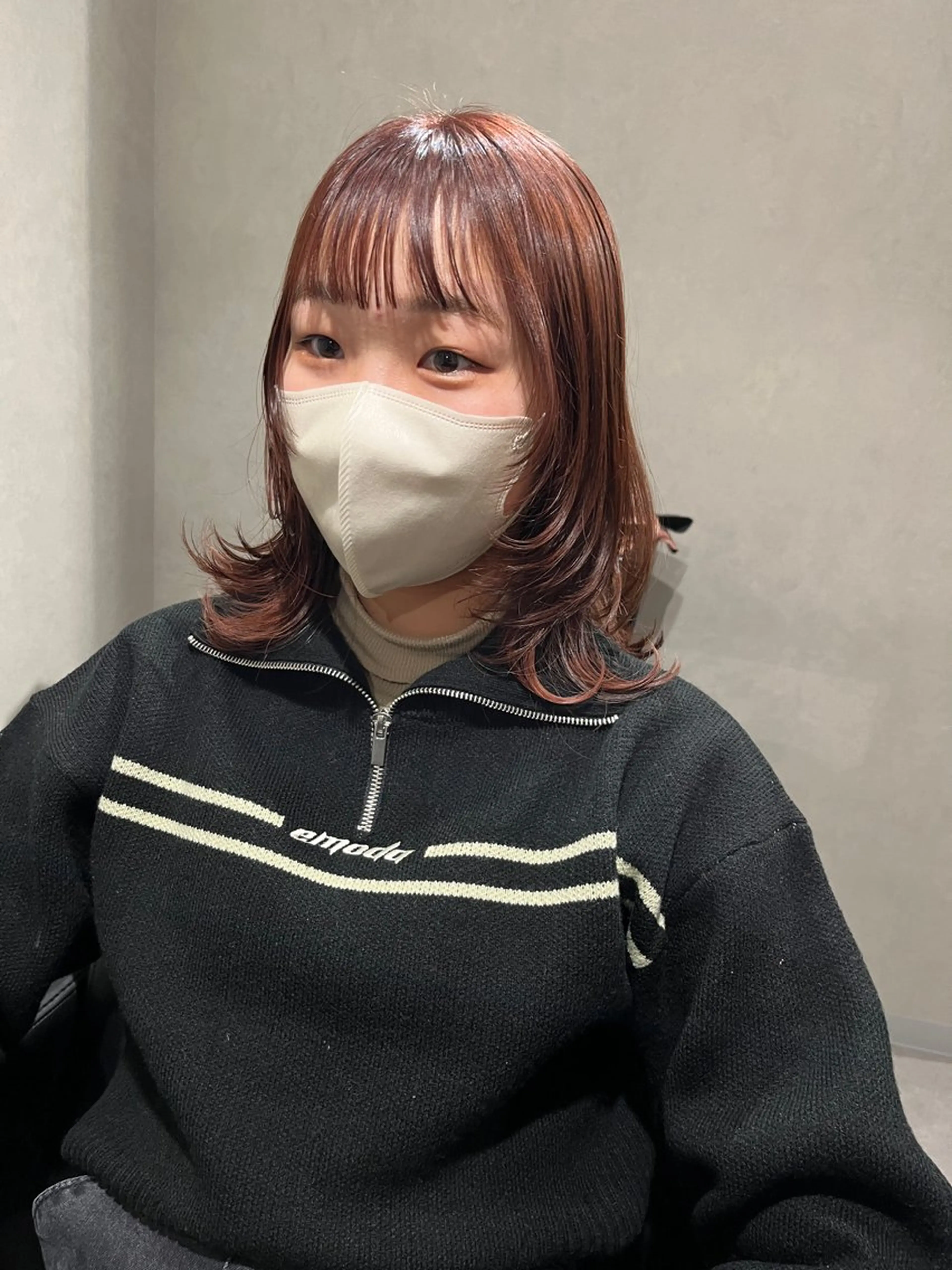 ミディアム レイヤーカット カット ヘアカラー トリートメント ace share salon所属・Yurina 💖透明感カラー💖のヘアスタイル