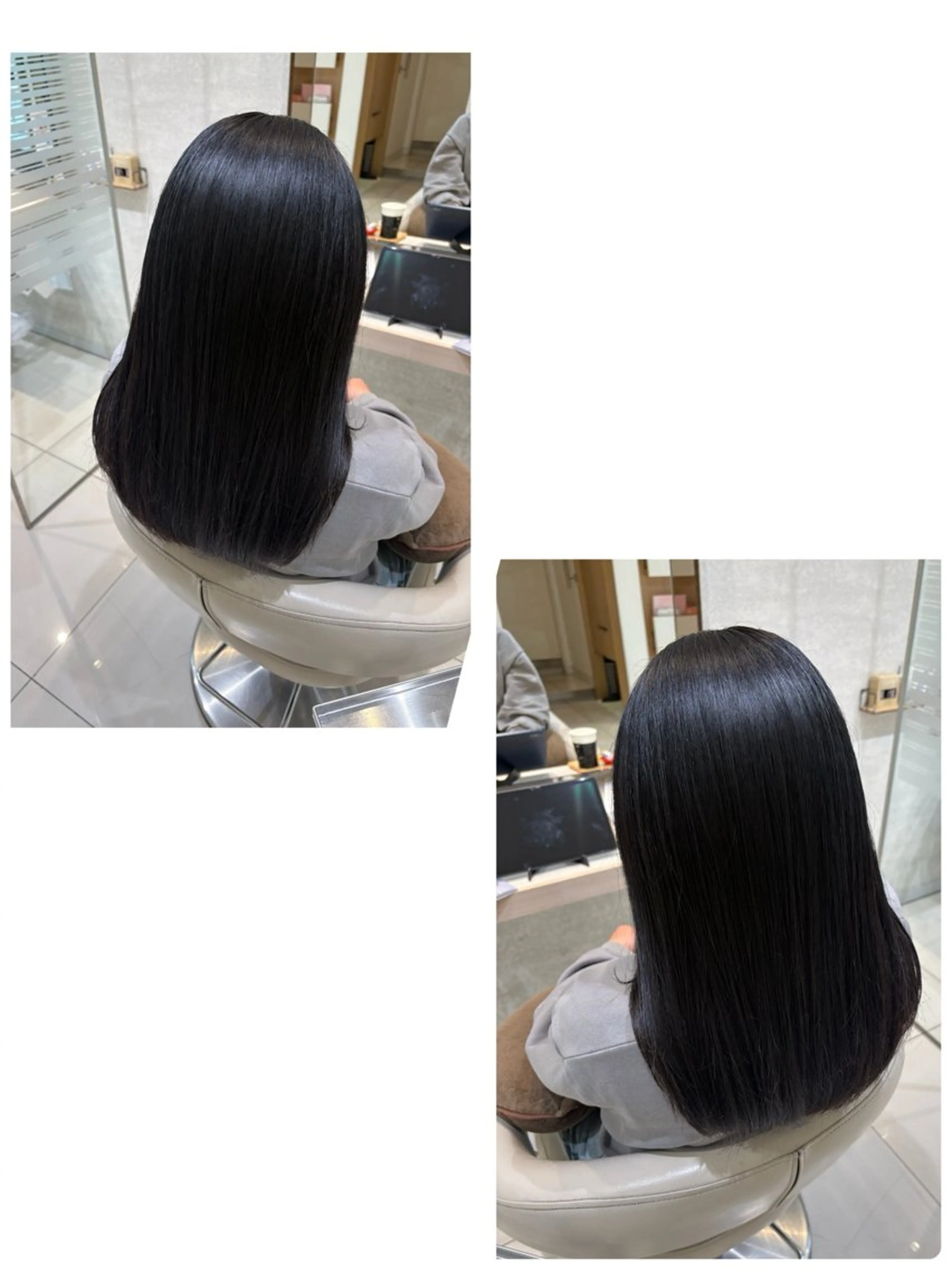ロング パーマ カット 縮毛矯正 トリートメント 縮毛矯正&髪質改善 西野のヘアスタイル