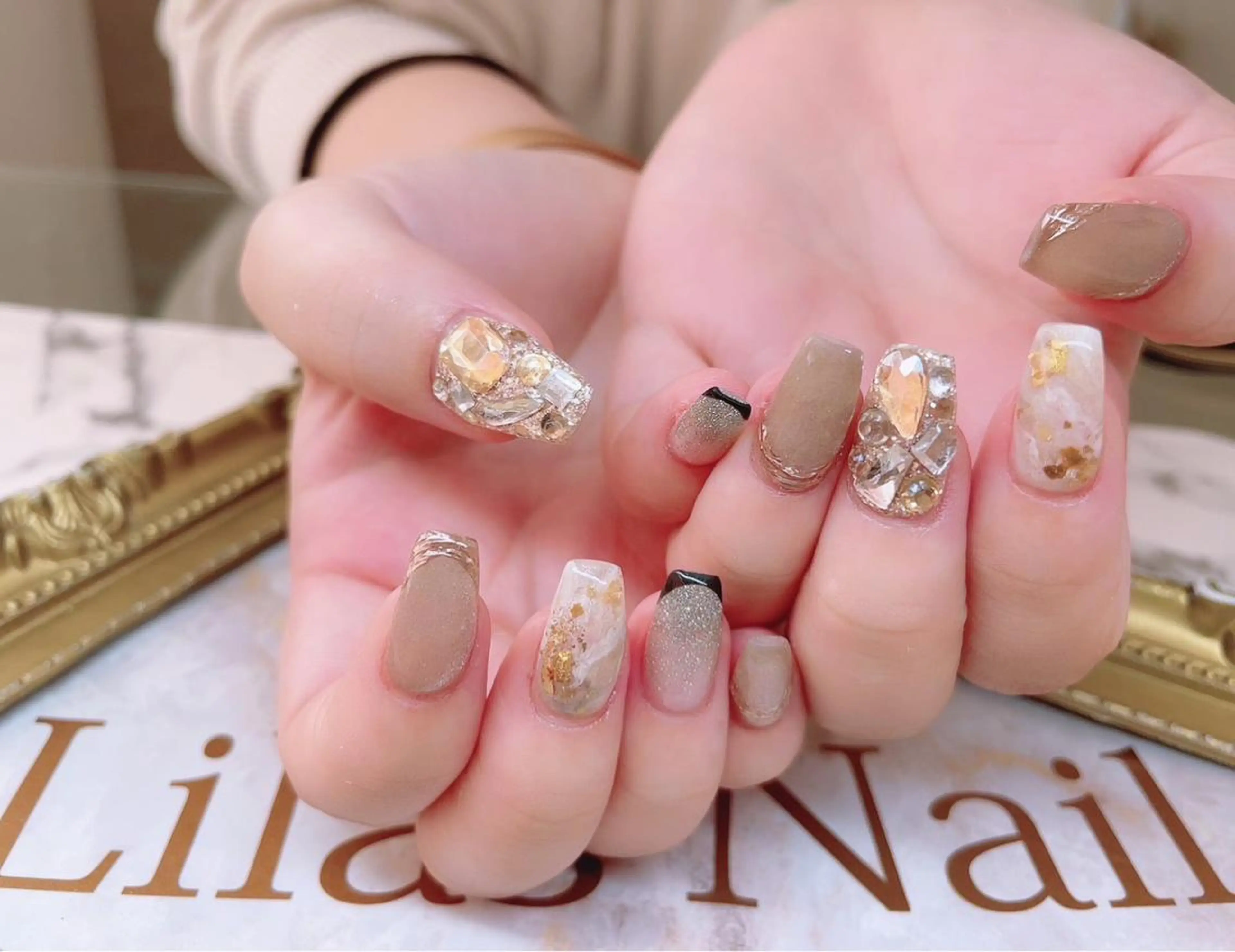 ネイル 入学式 フラッシュネイル ジェルネイル 卒業式 ハードジェル Lilas Nailのネイルデザイン