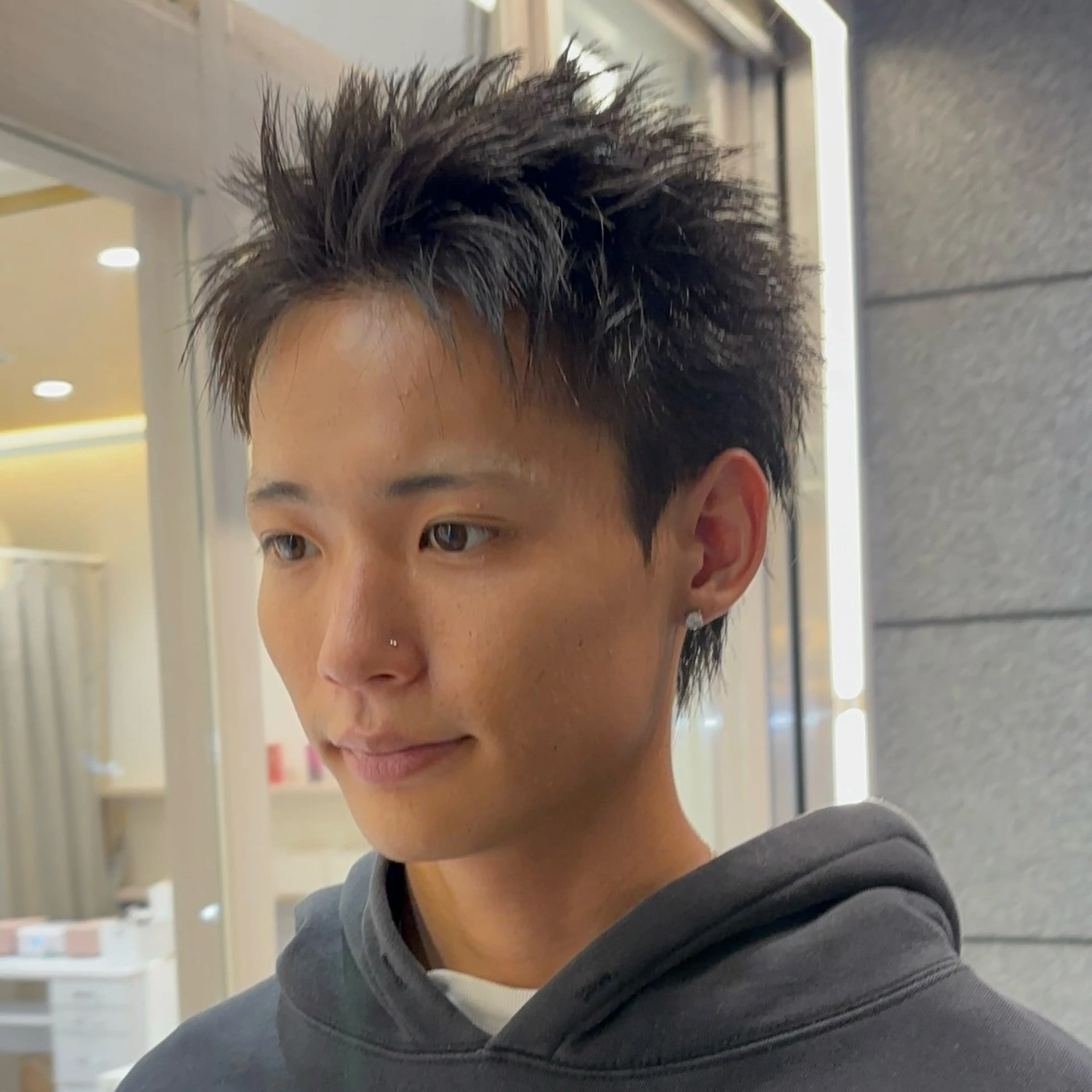 ショート メンズ スパイキーショート ショートヘア カット 🥇メンズパーマ /縮毛矯正/木村神心のヘアスタイル