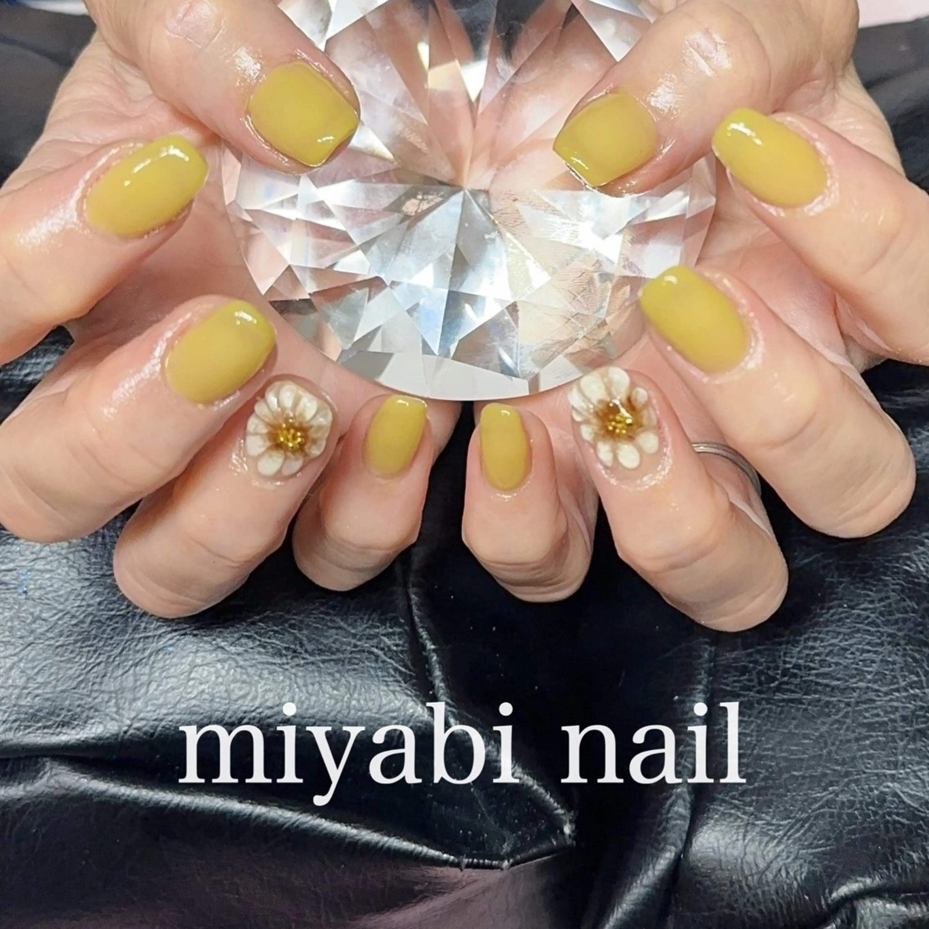 ネイル アートネイル フラワーネイル ジェルネイル 持ち込み ショートネイル miyabi nail 桂川駅近くのネイルデザイン